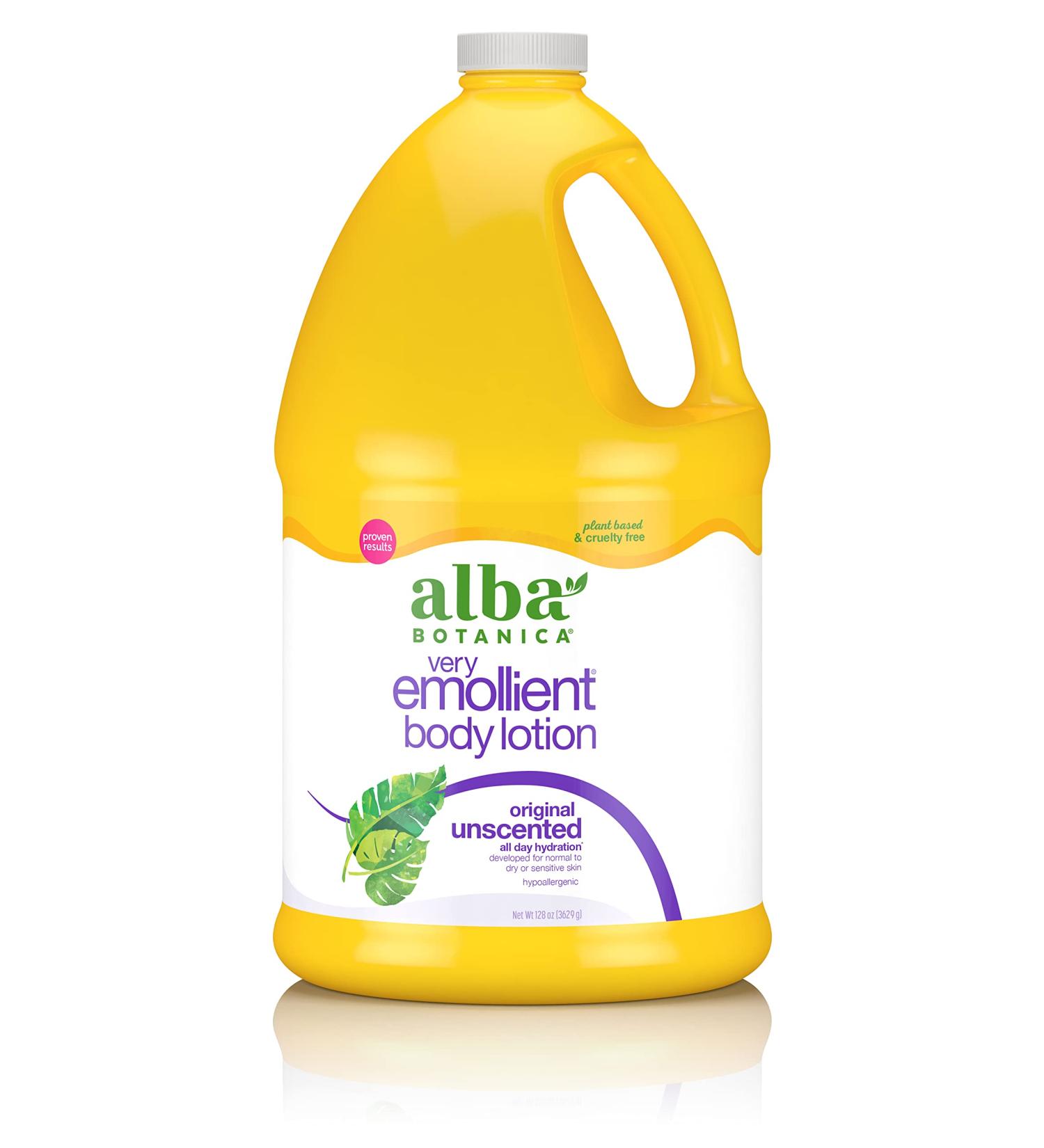 Alba Botanica Very Emollient Unscented Body Lotion 128 Oz - Hydrating & Gentle Care - Buy Online on GoSupps.com