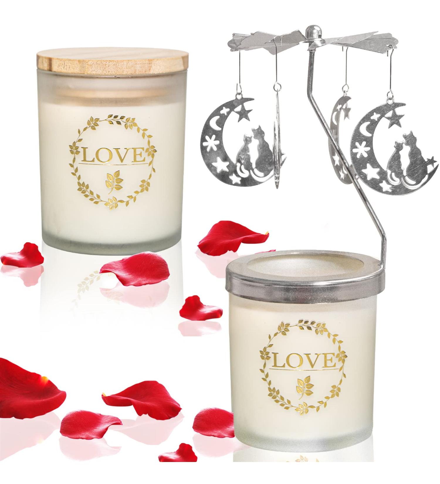 Rose Scented Soy Wax Candle Set for Women - Aromatherapy Gift for Stress Relief & Relaxation - 2 Pack 6oz, 40 Hour Burn Time - Ideal for Home, Bath, Yoga & Birthday - Buy Online on GoSupps.com