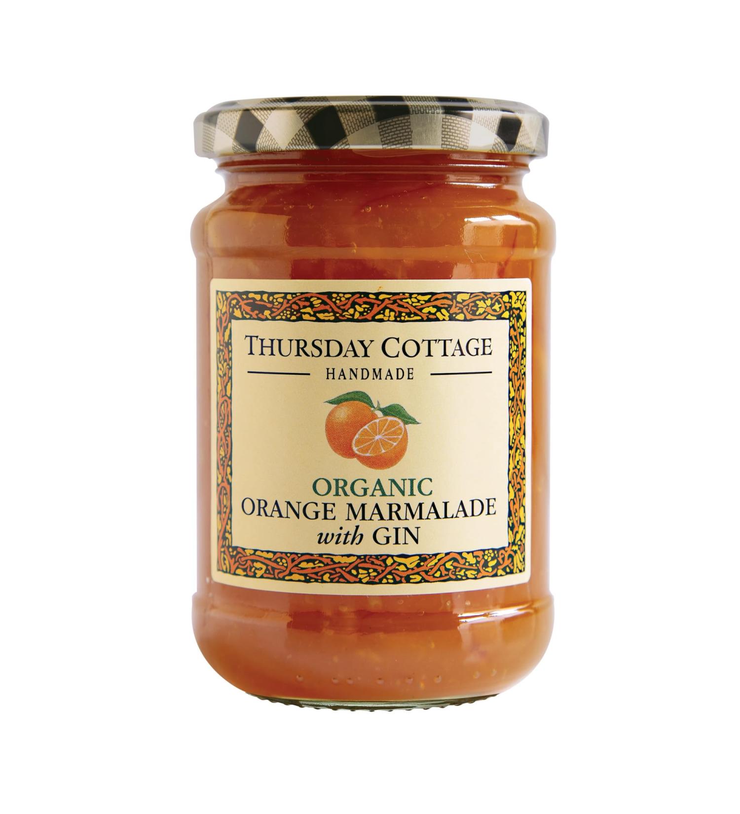 Thursday Cottage Organic Orange Marmalade with Gin (fine cut) 3x340g - Buy Online on GoSupps.com