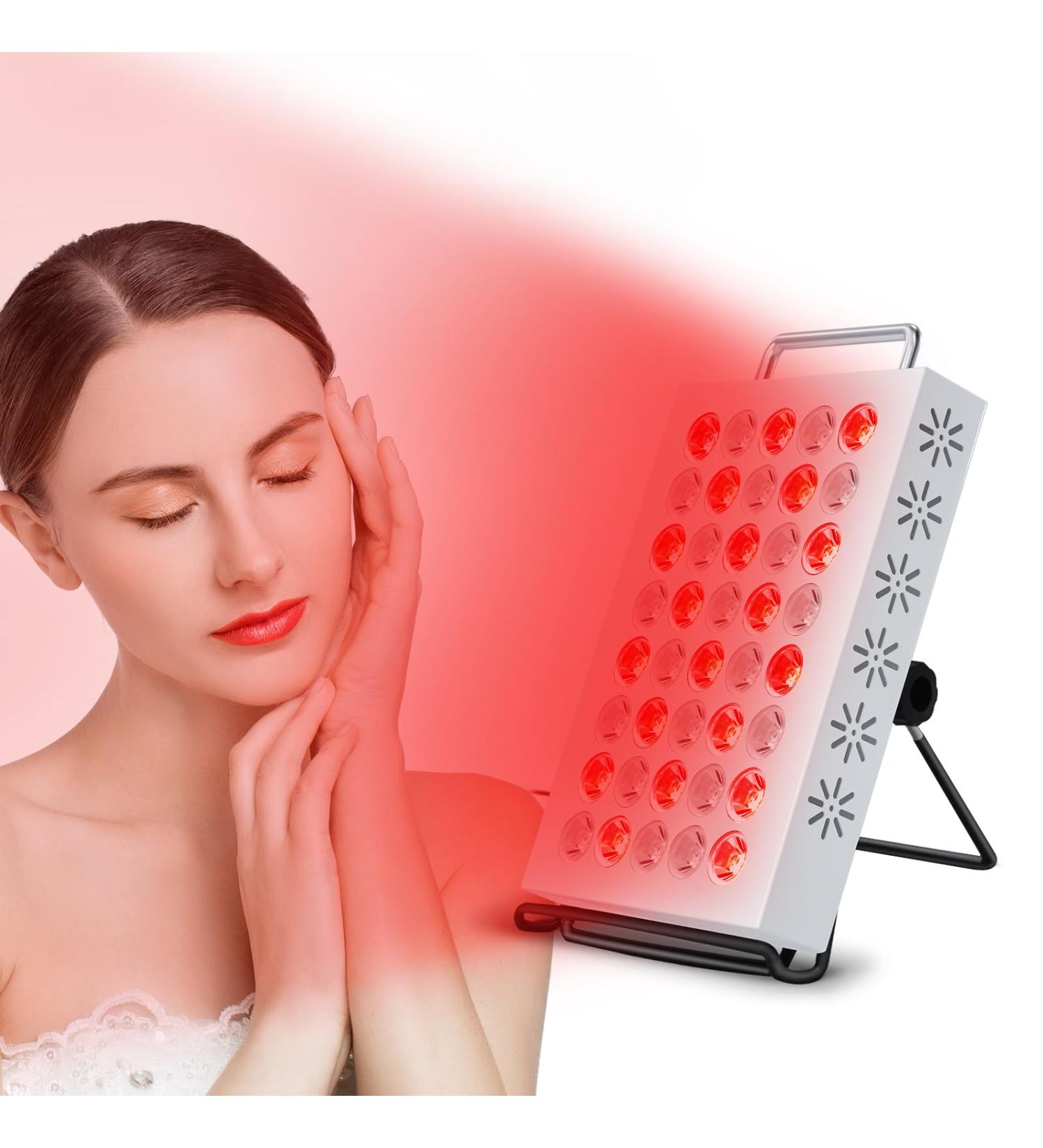 Red Light Lamp Devowellte Red Light Lamp Panel Red Light Near Infrared Light with Timer at Home - Buy Online on GoSupps.com