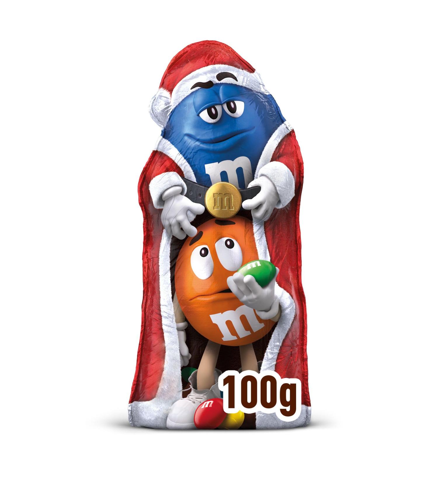 M&M's Milk Chocolate Christmas Santa Shape with Mini Chocolate M&M's 100g - Buy Online on GoSupps.com