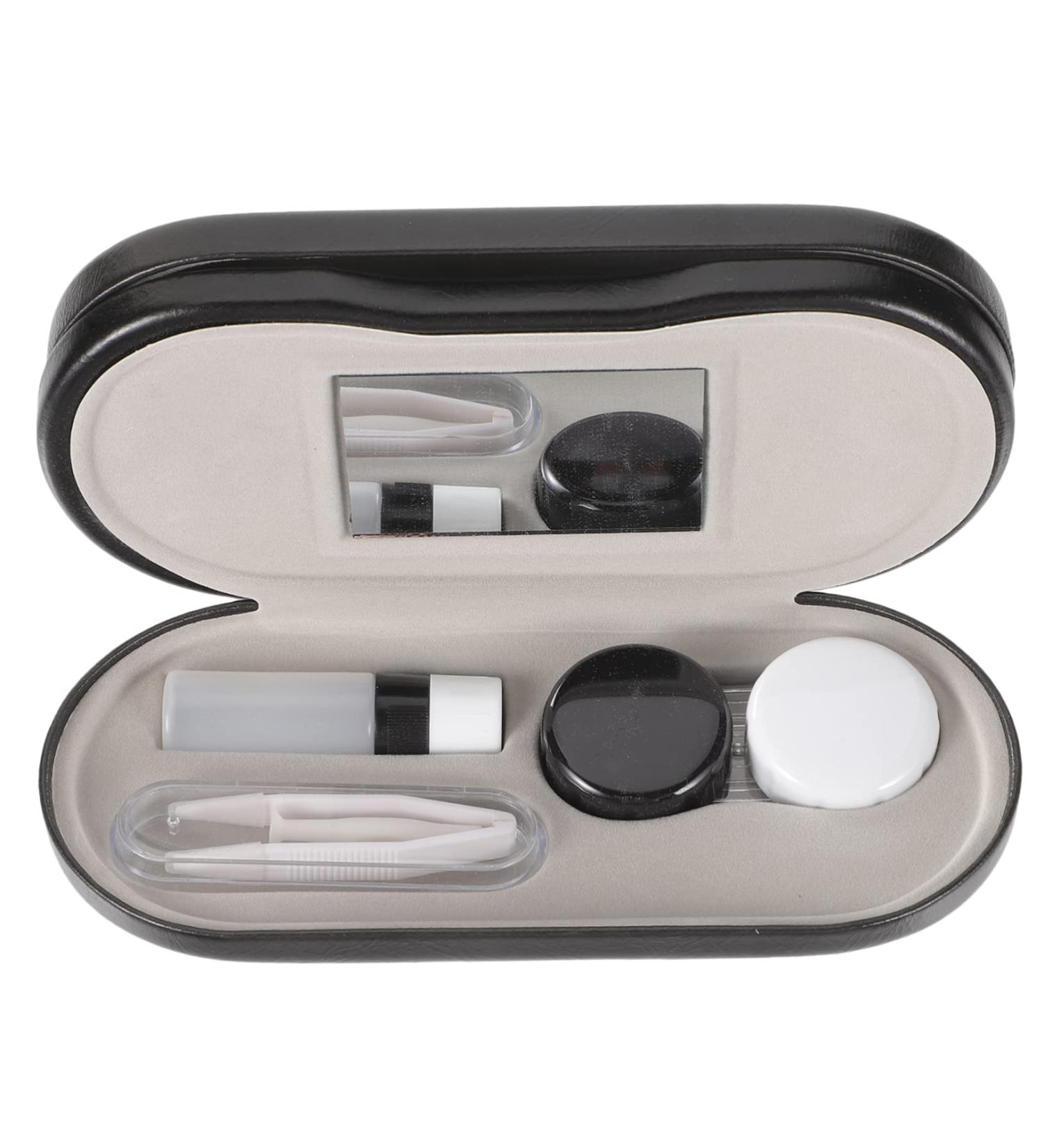 Solustre Multi-Purpose Glasses Case & Organizer | 2-in-1 Contact Lens & Schnapps Glass Storage Solution - Buy Online on GoSupps.com
