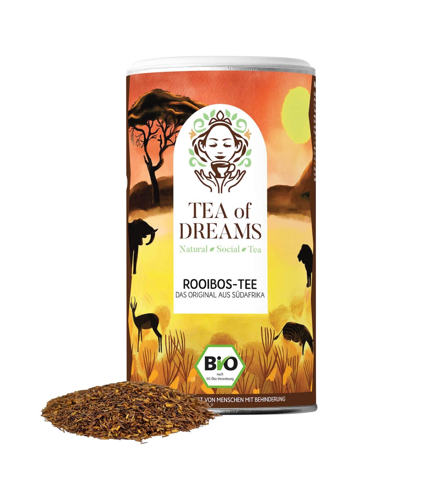 Organic Rooibos Tea - Authentic South African Loose Tea | 80g - Buy Online on GoSupps.com