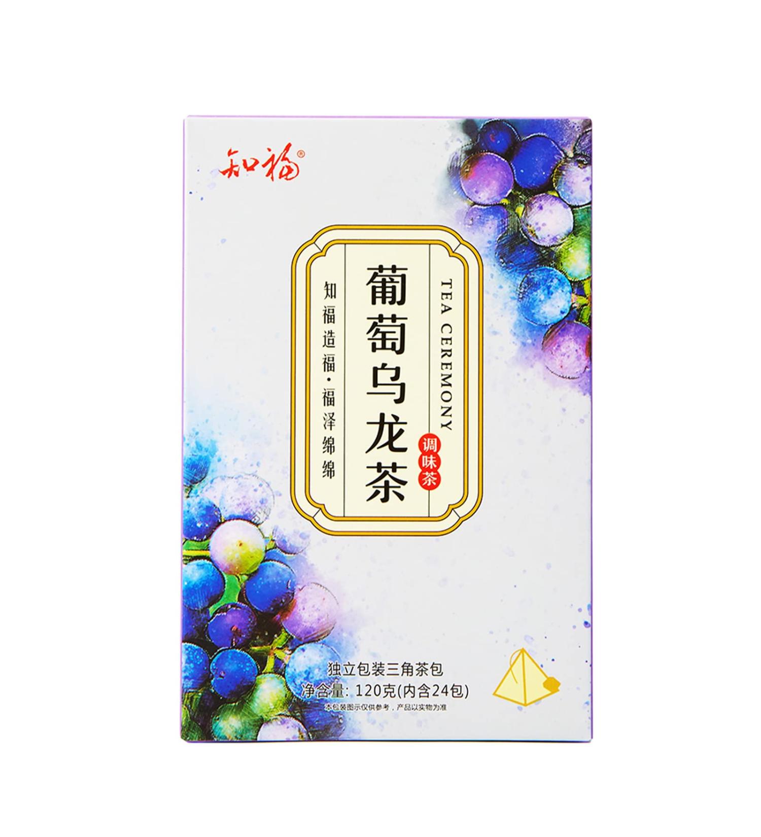 Natudeco Grape Oolong Tea Fruit Oolong Tea Bags Cold Brew Tea Chinese Oolong Tea 24 Count Individual Triangle Tea Bags for Morning Afternoon Free Time Leisure Drinks - Buy Online on GoSupps.com
