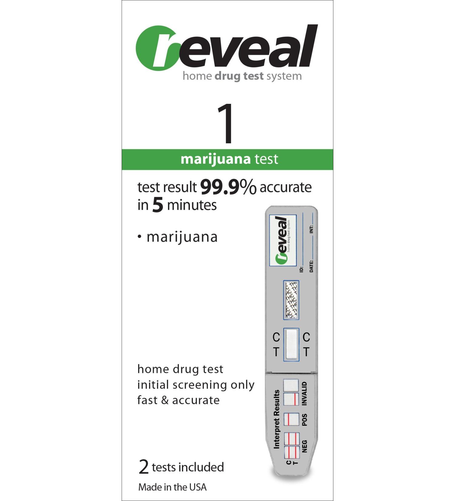 REVEAL HomeChek Marijuana At Home Drug Test Kit