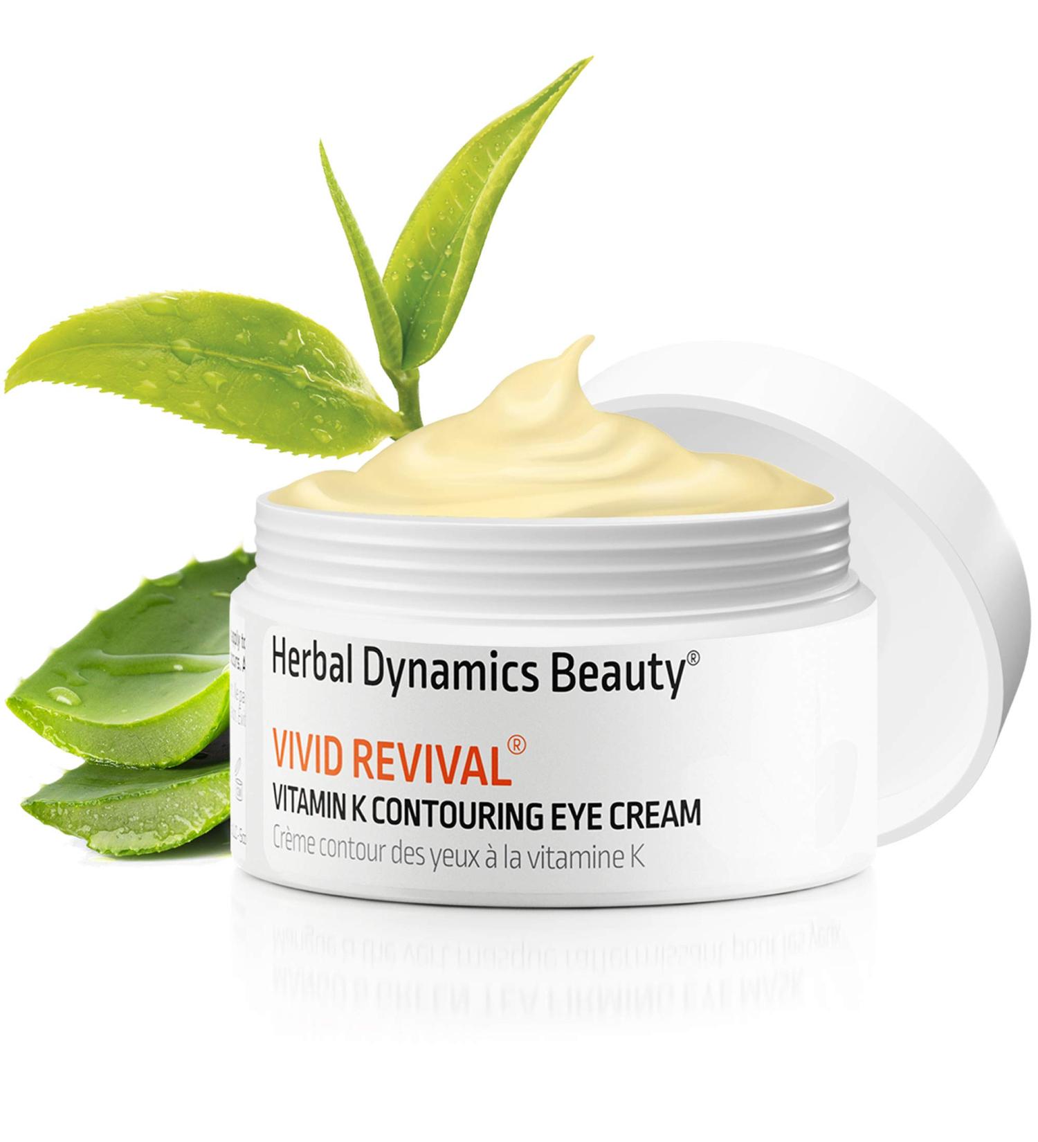 HD Beauty Vivid Revival Vitamin K Under Eye Cream 0.5oz - Reduce Dark Circles, Puffiness, and Fine Lines - With Hyaluronic Acid and Aloe Vera - Buy Online on GoSupps.com