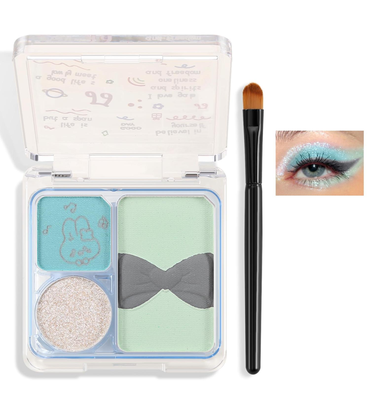 Buy Boobeen 4 Colors Eyeshadow Palette - Ultra Pigmented Mini Nude Bright Shades Long Lasting Matte & Shimmer Includes Brush - International Shipping Available - Buy Online on GoSupps.com