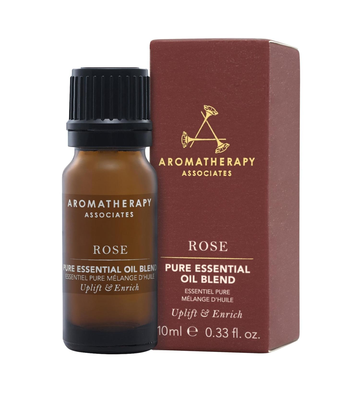 Aromatherapy Associates Rose Pure Essential Oil Blend. Premium Undiluted Blend to Uplift The Senses. Hand-Crafted with Rose Geranium and Palmarosa (0.33 fl oz) - Buy Online on GoSupps.com