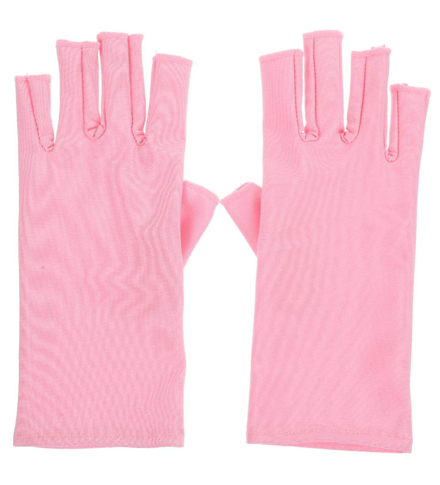 Ipetboom 1 Pair Nail Gloves Nail Lamp Light Nail Gel Moisturizing Gloves Nail Art Salon Gloves Nail Art Gloves Uv Protection Gloves for Nail Uv Gloves for Manicure Nail Art Accessory Pink - Buy Online on GoSupps.com
