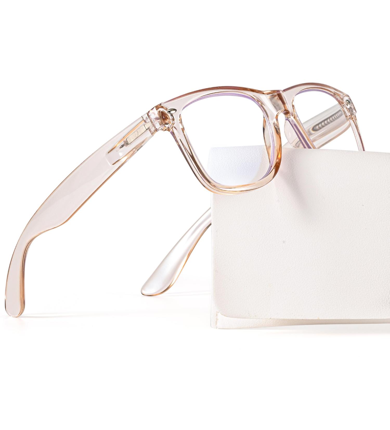 Abejojo Women's Blue Light Blocking Oversized Reading Glasses - 1.5 Diopters UV Protection Anti-Glare Spring Hinge - Ideal for Men & Women - Buy Online on GoSupps.com