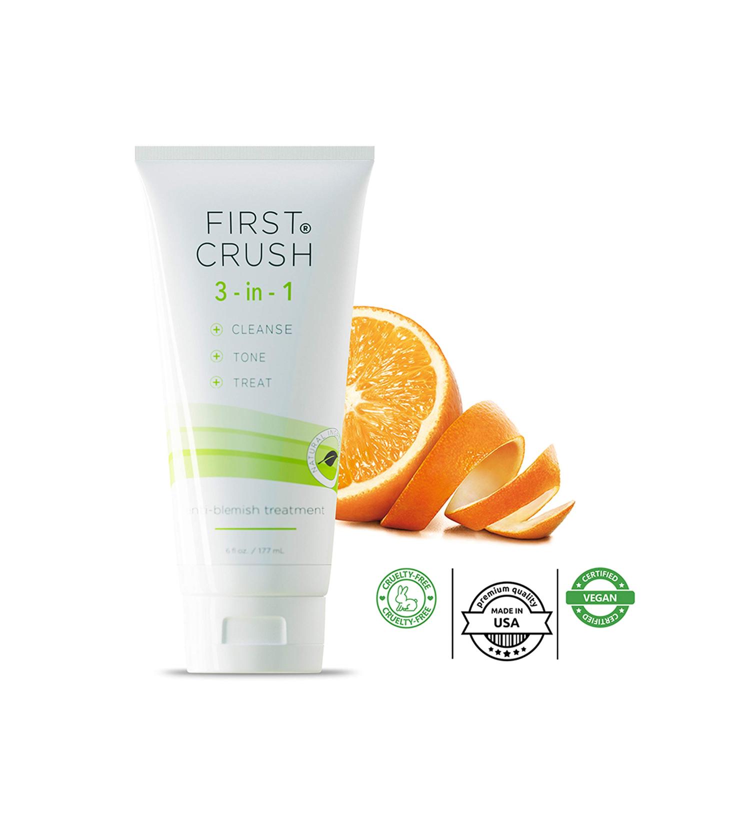 First Crush Face Wash - 3-in-1 Hydrating Cleanser for Blemish Prevention & Rosacea Relief | Gentle 6 oz Cleanser - Buy Online on GoSupps.com
