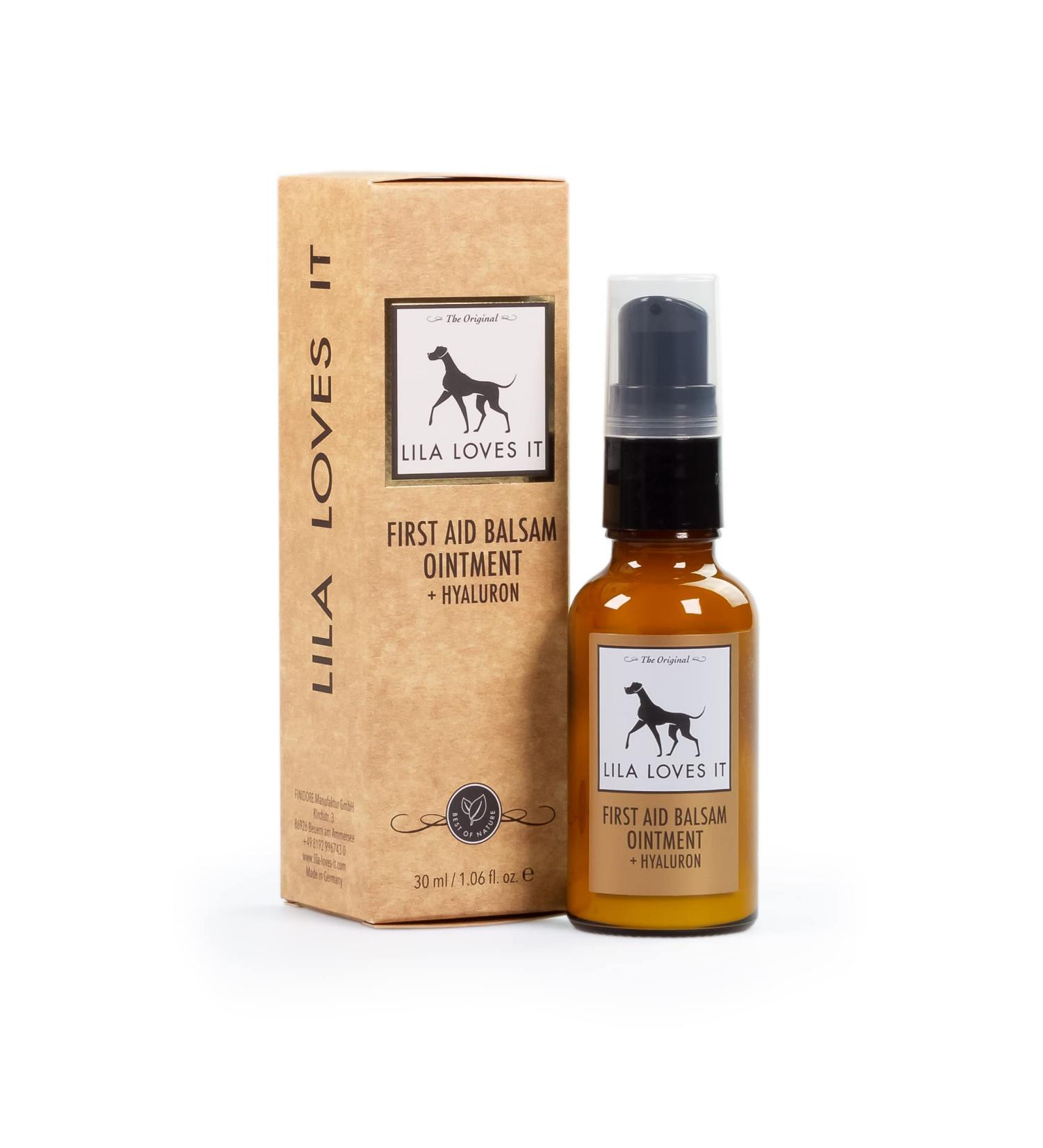 Natural Wound Ointment for Dogs | Lila Loves IT - Aloe Vera & Herbal Oils Itch Relief 30ml - Buy Online on GoSupps.com