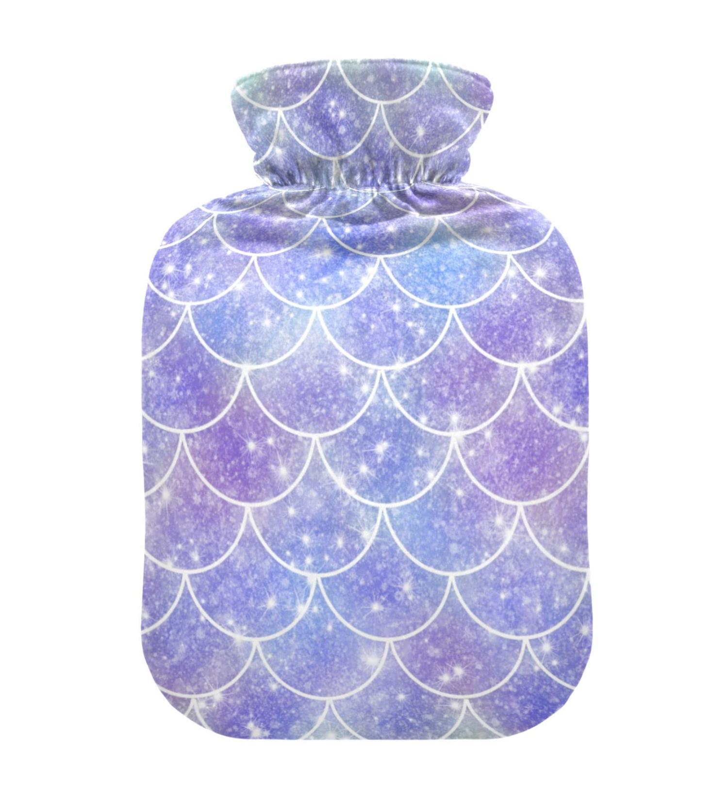 Heat Bottles with Mermaid Scales Cover - 2L Water Heating Pillows for Pain Relief & Headaches - Buy Online on GoSupps.com