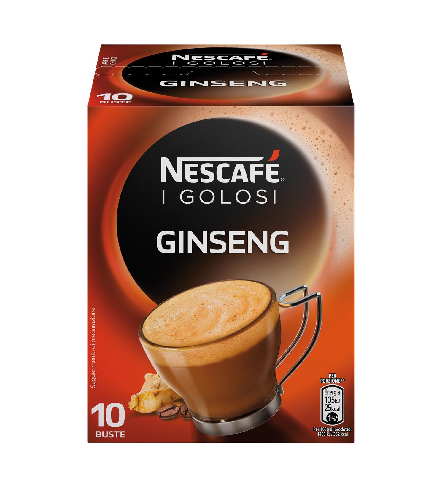  Nescafe Nescaf Gold Pack of 4 boxes of 10 soluble coffee sachets with ginseng 70g per sachet - Buy Online on GoSupps.com
