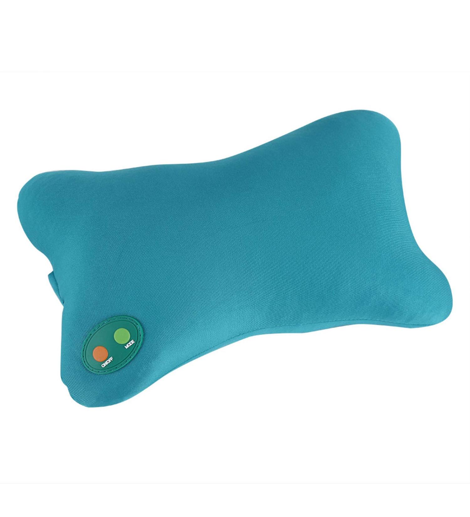 Electric Massage Pillow for Neck Pain Relief | Soft Vibration Massage Device for Home & Car - Buy Online on GoSupps.com