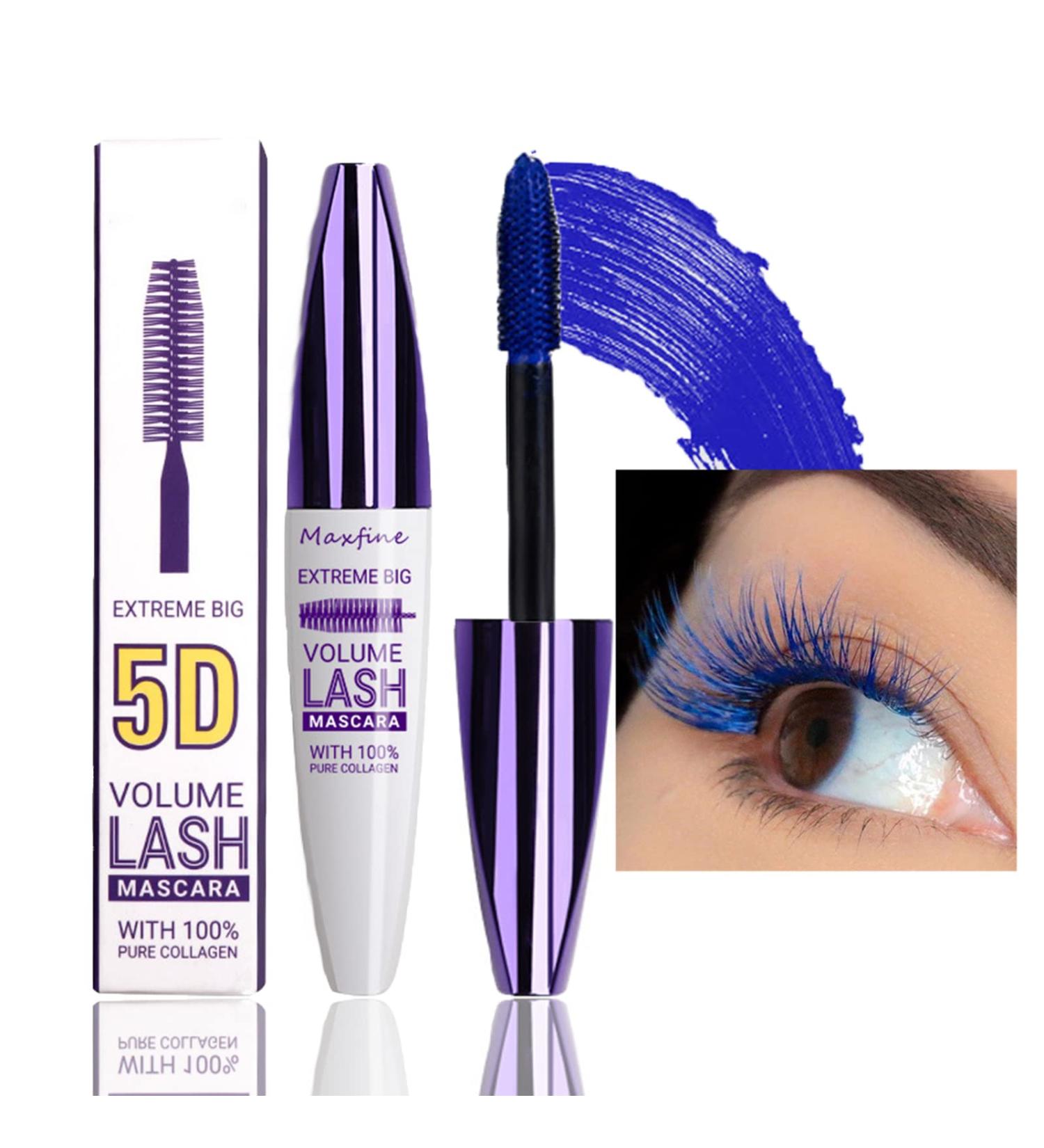 5D Blue Primer Mascara - Long Lasting & Smudge-Proof Fiber Mascara for Stunning Lashes - Perfect for Halloween & Christmas Stage Looks - Buy Online on GoSupps.com