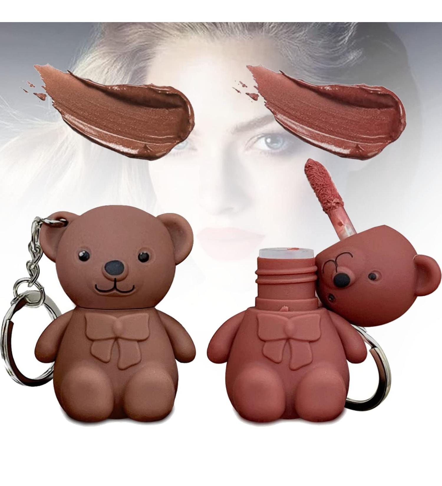  behound 2 en 1 Key Chain Bear Lipstic Keychain Bear Lipsticks Long Lasting Lip Gloss Keychain 2023 New Keychain Cute Bear Beauty Makeup (05+06) - Buy Online on GoSupps.com