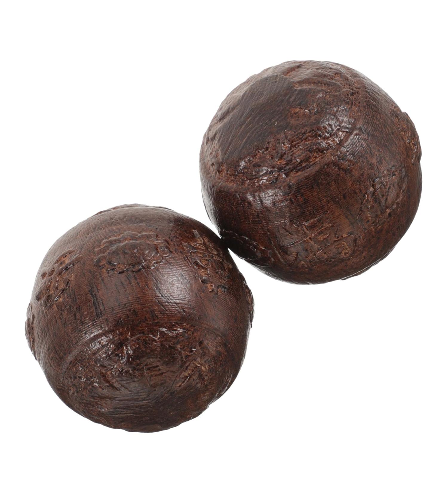 Solustre Fitness Handball Massage Balls - Relaxation & Stress Relief for Players | Handmade Wooden Palm & Wrist Balls - Buy Online on GoSupps.com
