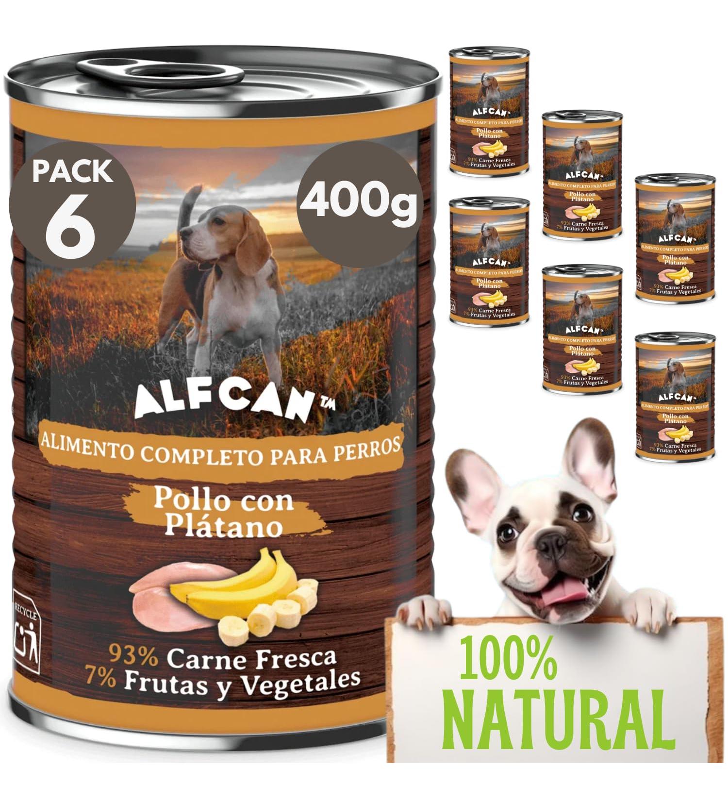 Wet Dog Food | Dog Cans (6 x 400g) Wet Dog Food | Food for Large Dogs | Natural Dog Food | Dog Food in Bulk - Buy Online on GoSupps.com