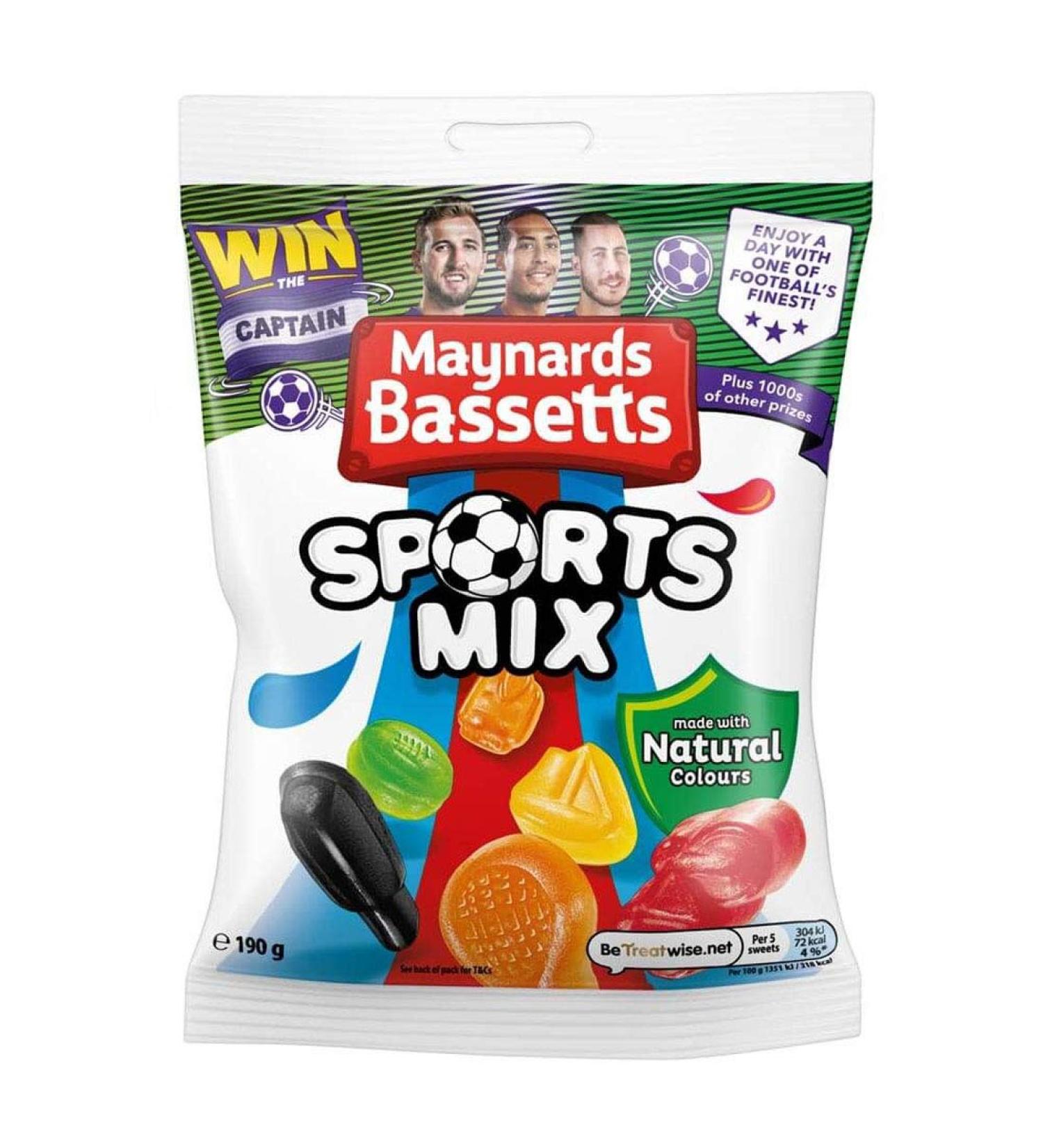  Cadbury Maynards Bassetts Sport Mix 190g (Pack of 6) - Buy Online on GoSupps.com
