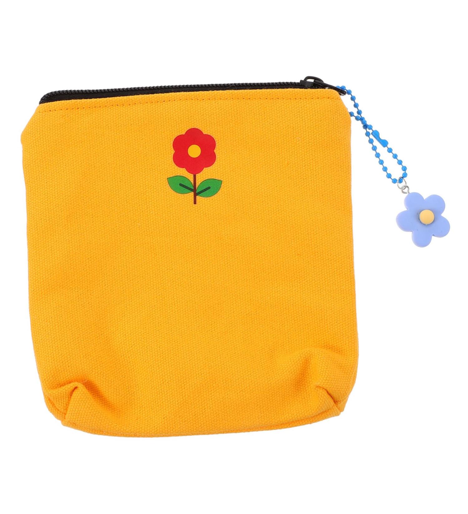 Tote Organizer Storage Bag Zip Lock Organizer Tote Organizer Period Bags for Female Napkin Holder Menstrual Pad Bag Zipper Coin Purse Organizer Coin Bag Canvas 14X14X1CM As Shown 1 - Buy Online on GoSupps.com