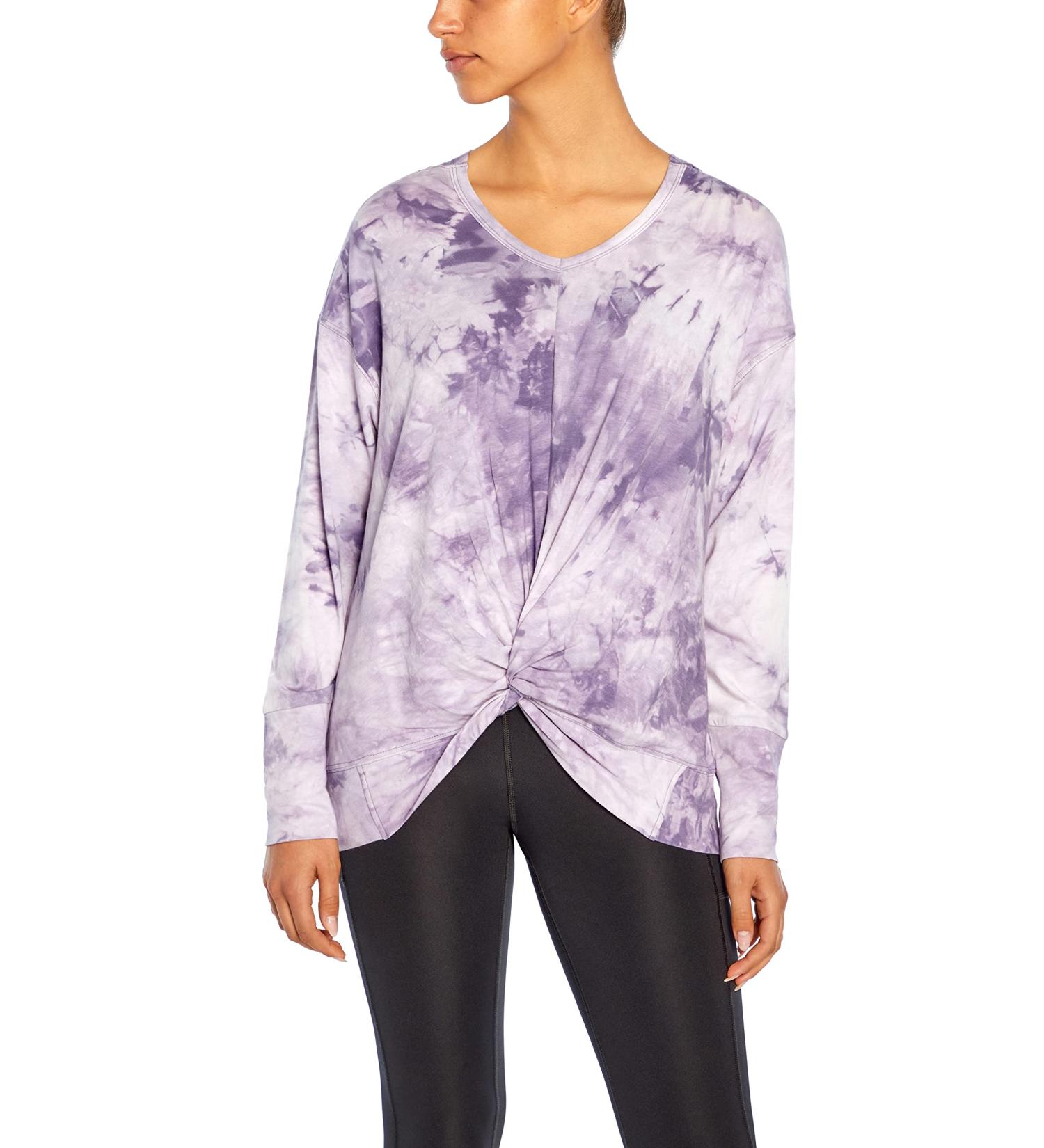 Marika Women's Emma V-Neck Pullover Hoodie - Heron Tie Dye Marble (Large) - Buy Online on GoSupps.com