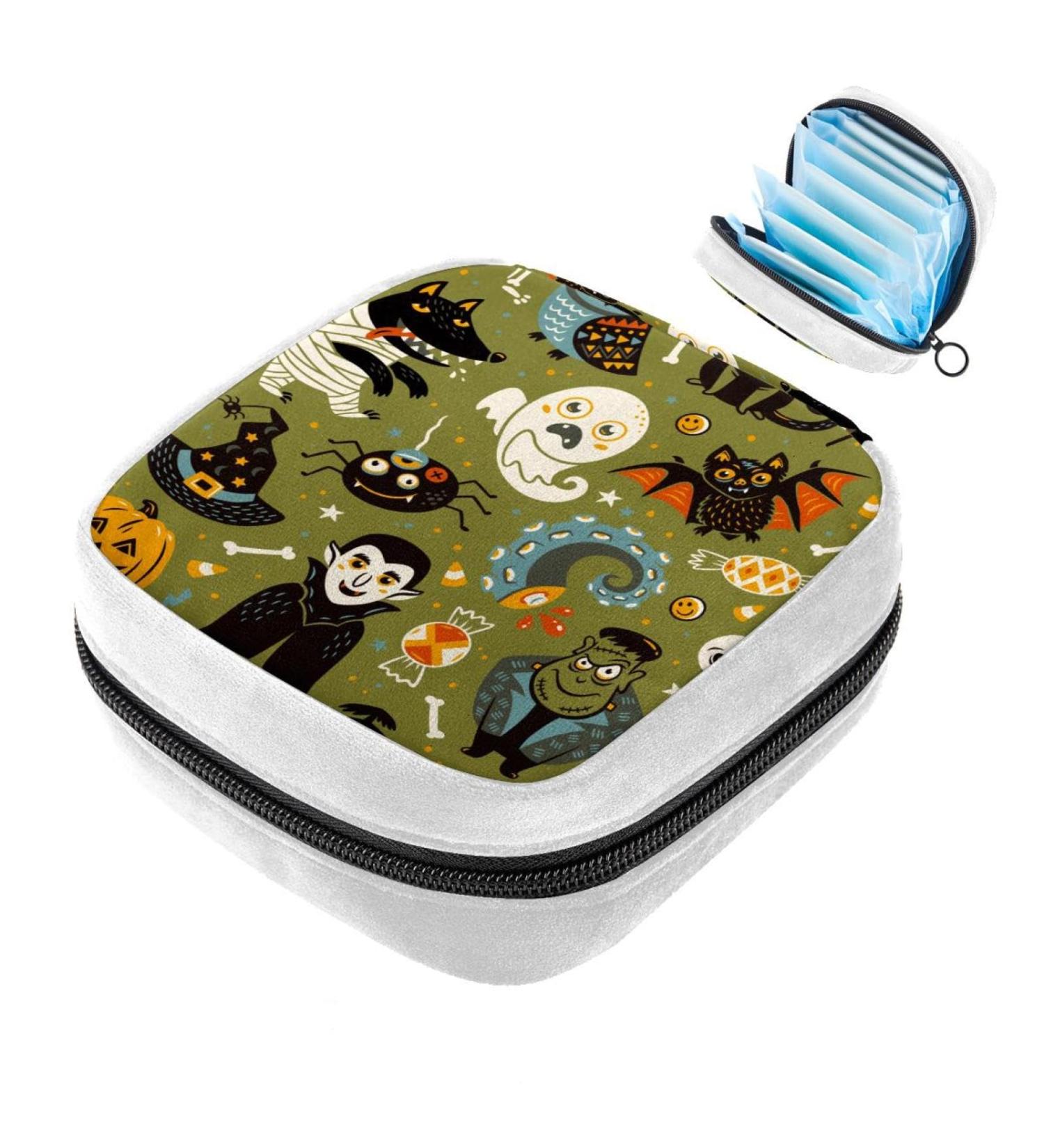 GIAPB Cat Design Sanitary Napkin Storage Bag | Period & Tampon Pouch | Makeup Pad Holder - Color 4812 - Buy Online on GoSupps.com