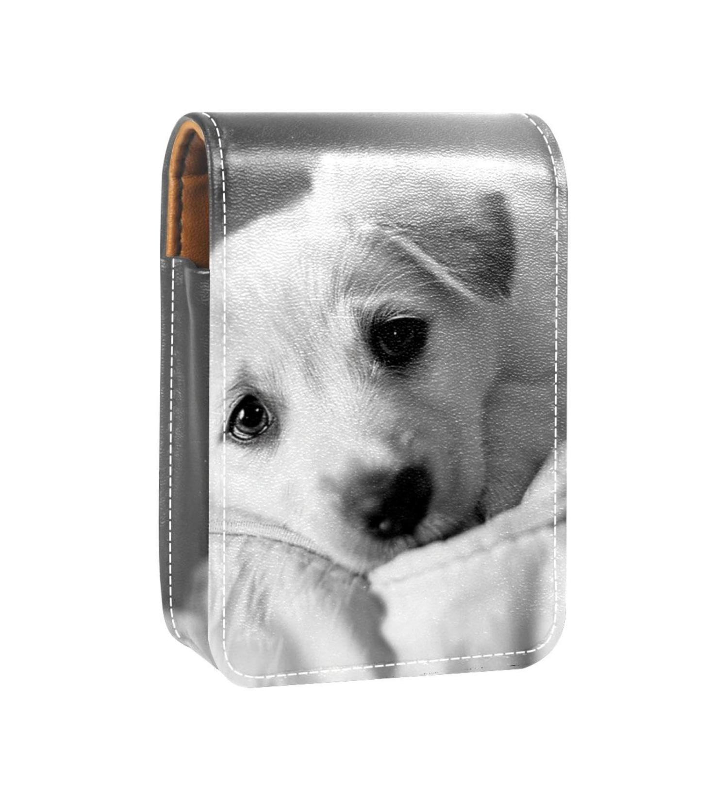 Travel Lipstick Organizer Case - Portable Makeup Bag with Mirror for Dog Lovers | V757h3vbzp - Buy Online on GoSupps.com