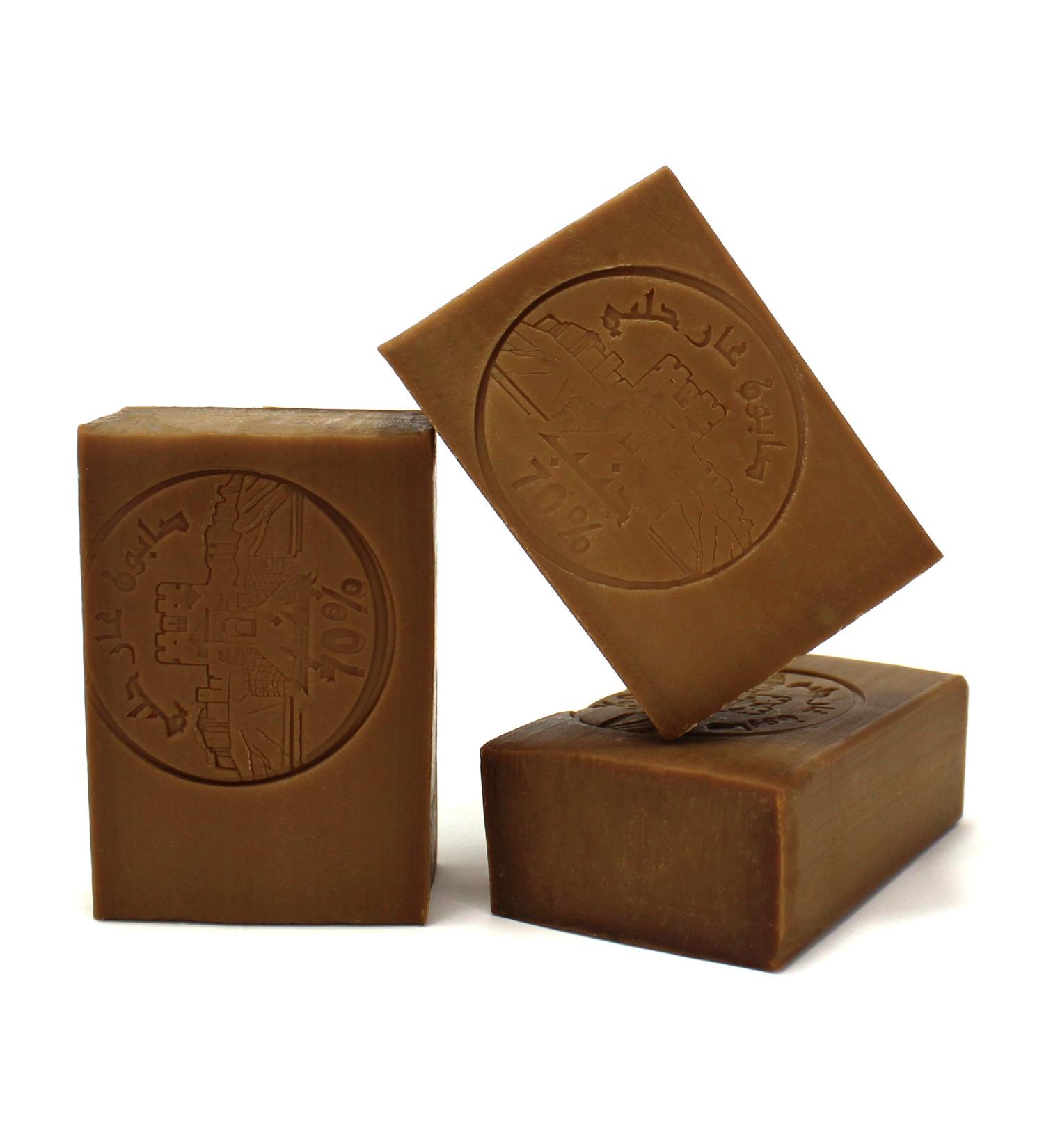LYNPHA VITALE Aleppo Soap Bar - Handmade Organic Natural Soap for Sensitive Skin - 70% Laurel Oil, Olive Oil - Body & Hair Shampoo - 3 Pack - Buy Online on GoSupps.com