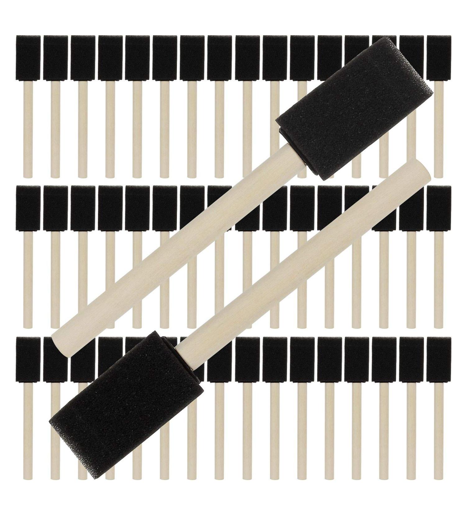 200 Pack 1 Foam Brush Sponge for Acrylics, Stains, Varnishes & Crafts - Buy Online on GoSupps.com