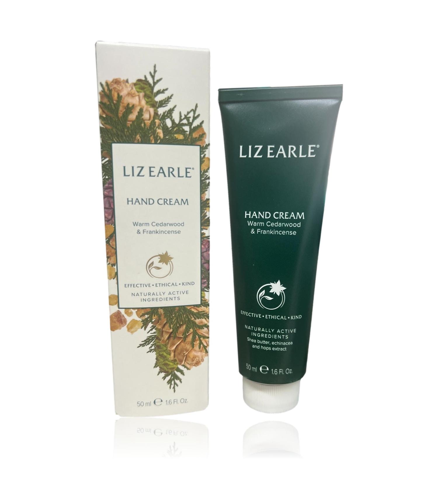 Liz Earle Hand Cream Warm Cedarwood & Frankincense (50ml) - Buy Online on GoSupps.com