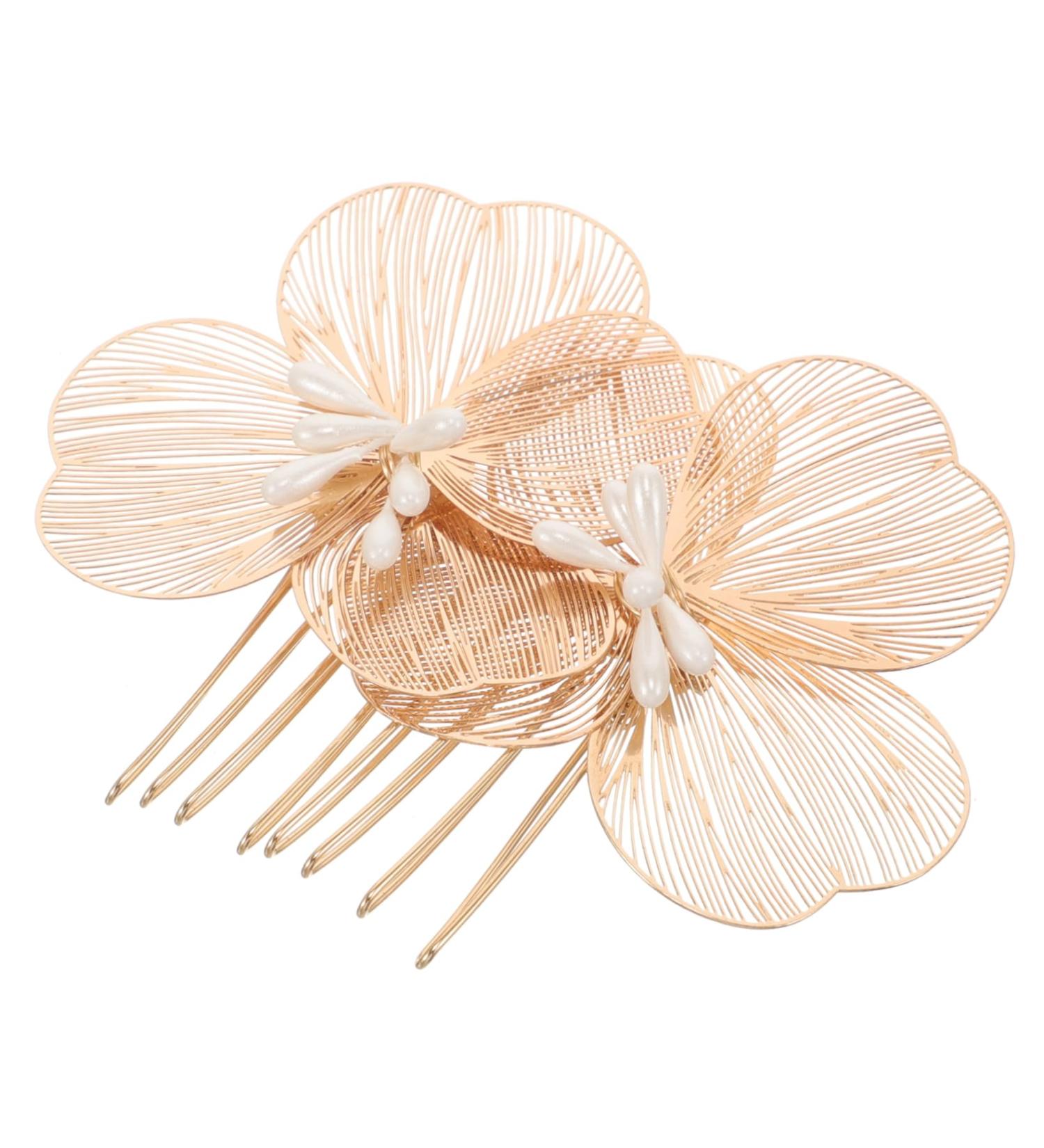 PLAFOPE Bridal Headwear Hair Comb Clips Women Hair Pin Comb for Bridesmaid Hair Side Comb Flower Hair Comb Hair Comb for Bride Comb Clips for Hair Bride Headpieces for Wedding - Buy Online on GoSupps.com
