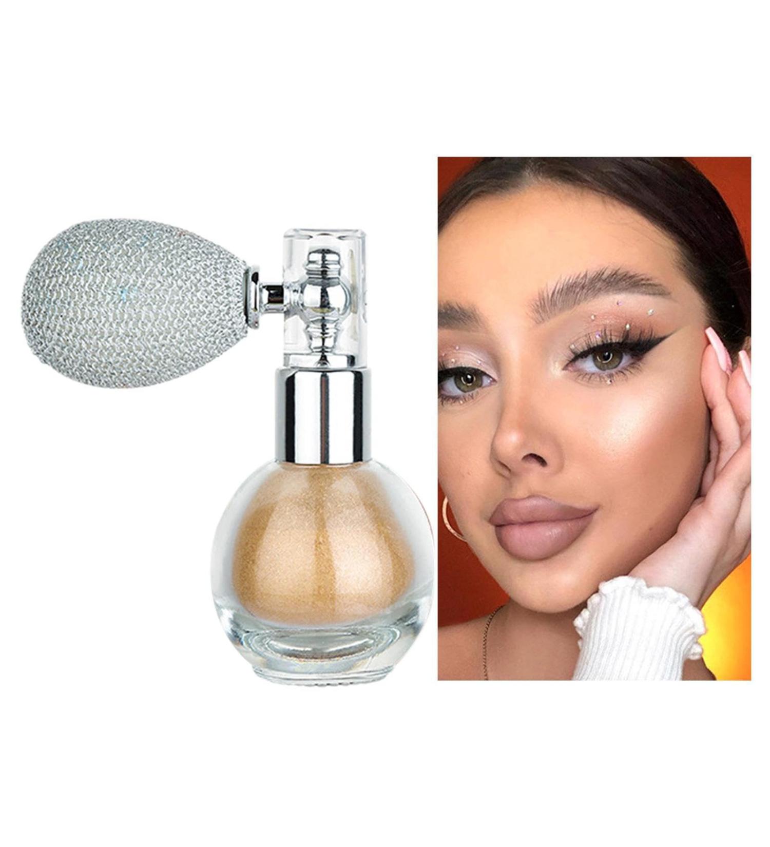 Body Glitter | All-Over Body Glitter Powder Spray for Hair Face and Legs Women Longwearing Makeup Highlighter for Home Dating Traveling Working Gathering Shopping Dtt 2# - Buy Online on GoSupps.com