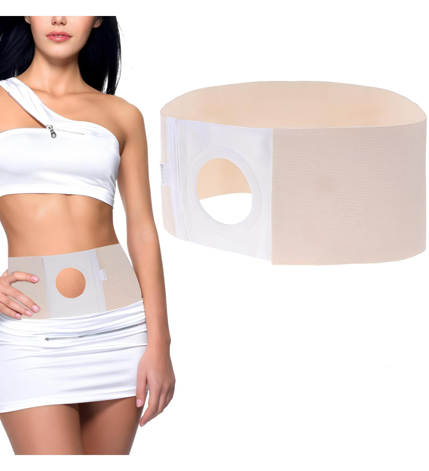 Ostomy Hernia Belt - Elastic Abdominal Binder for Colostomy Bag & Hernia Pain Relief | Incisional Epigastric Ventral & Inguinal Support (L - Buy Online on GoSupps.com