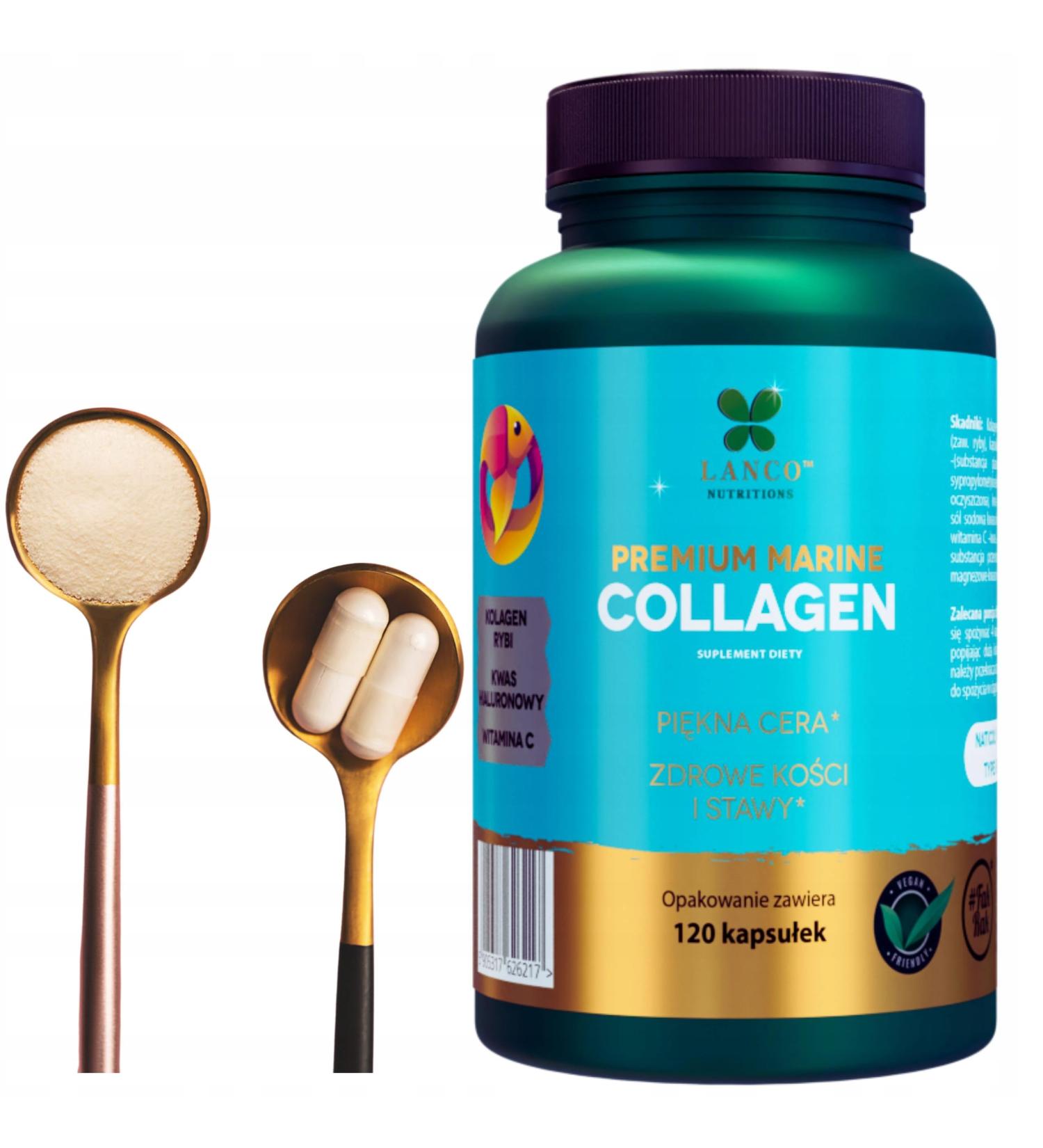  Lanco Nutritions PREMIUM MARINE COLLAGEN Sea Fish Collagen 2400mg Lanco - Buy Online on GoSupps.com