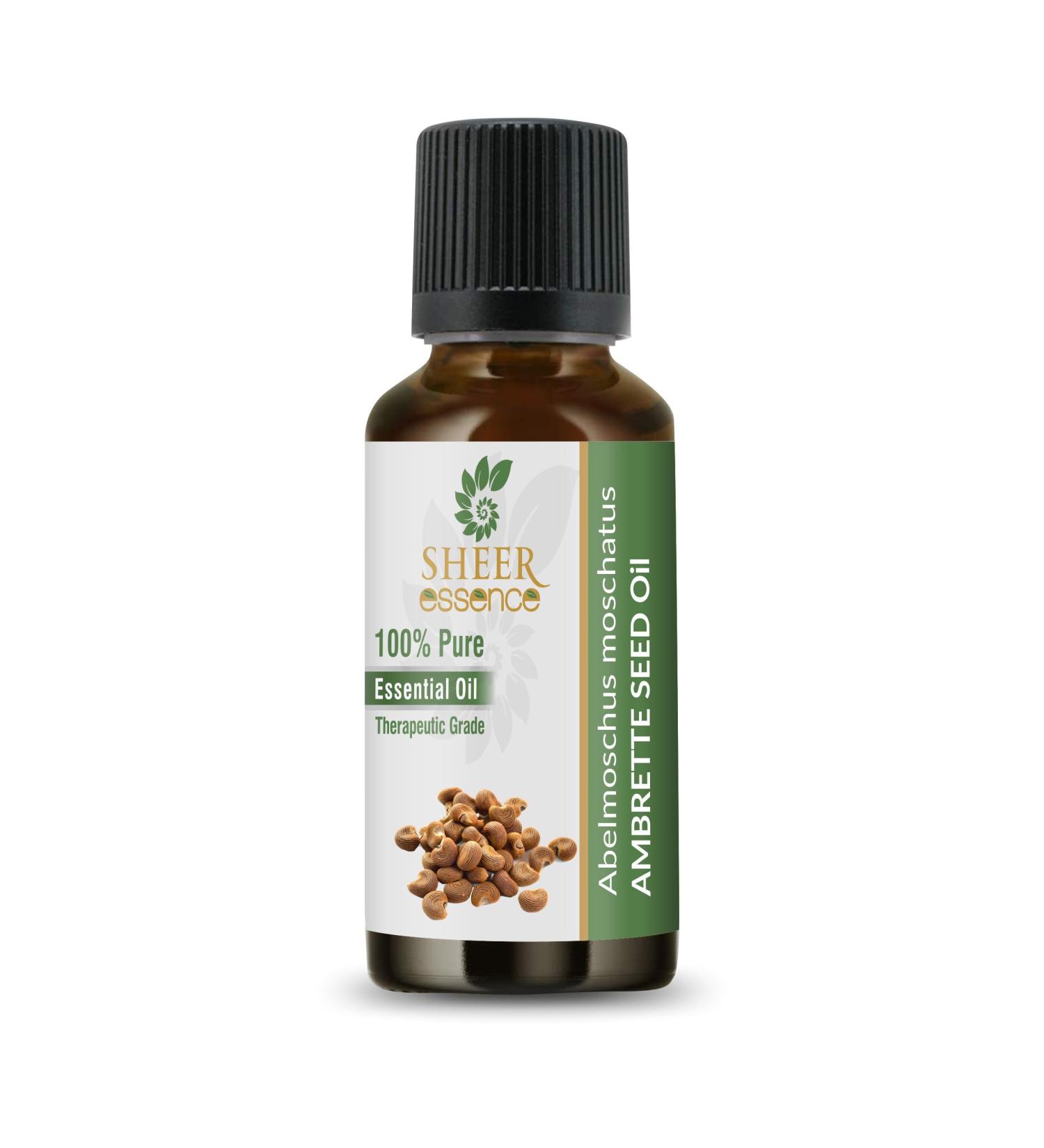Ambrette Seed Oil (Abelmoschus Moschatus) Essential Oil 100% Pure Natural Undiluted Uncut Therapeutic Grade Oil 0.33 FL.OZ 0.33 Fl Oz (Pack of 1) - Buy Online on GoSupps.com