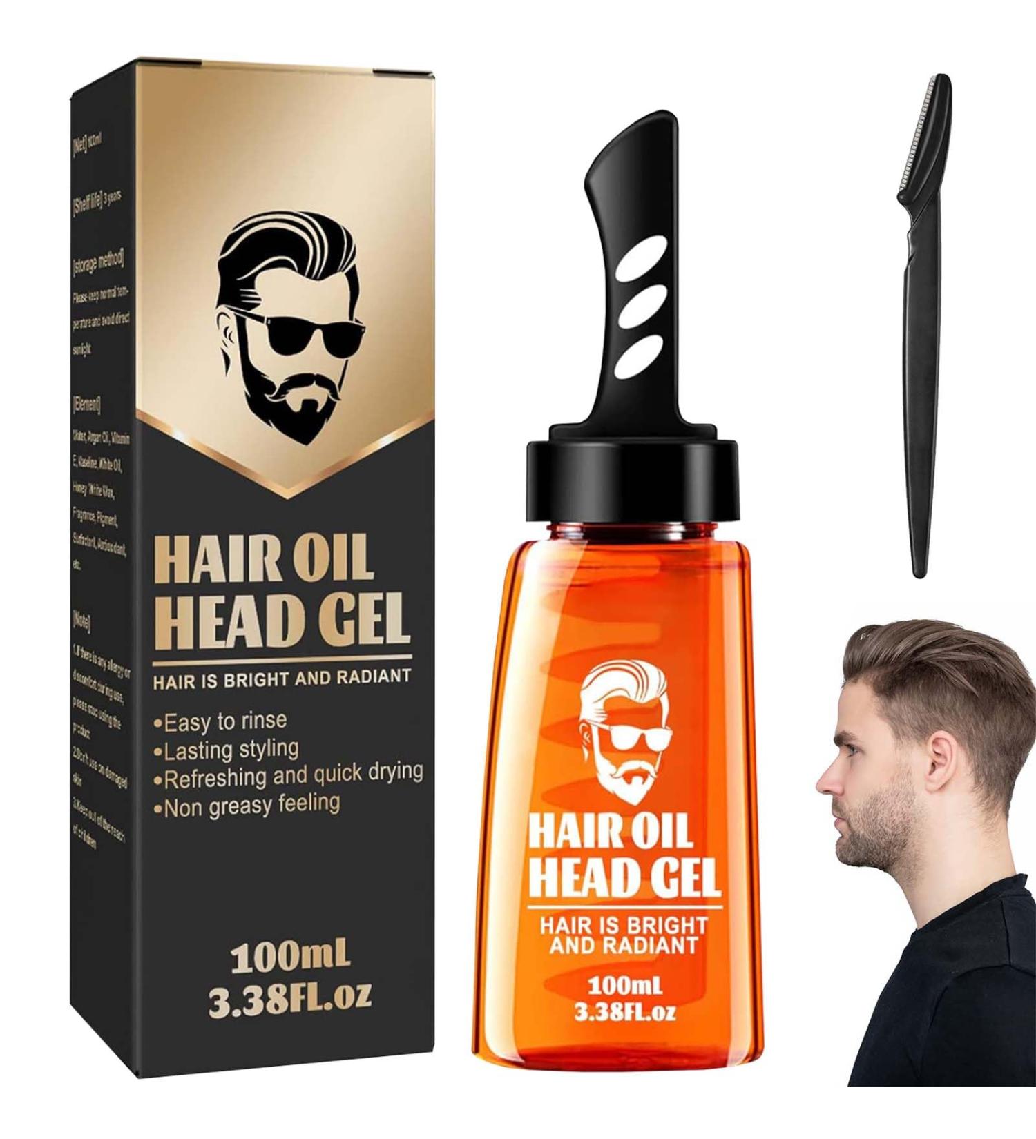 1 Pcs Hair Oil Head Gel East Moon Hair Gel Hair Wax Men Hair Wax Gel 2 In 1 With Comb Flexible Style Long Lasting Refreshing And Quick Drying Easy To Clean - Buy Online on GoSupps.com