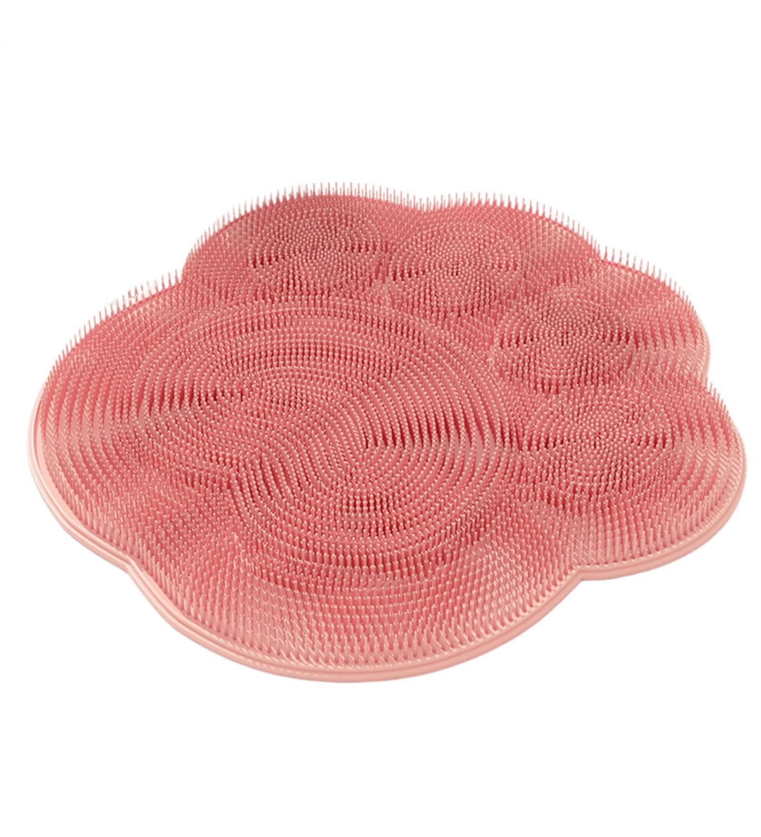  purateur de silicone - Pad permanent des pieds purateur de douche | Exfoliant de peau morte avec une rondelle non gliss e adapt e aux hommes femmes massage fett et tampon de puliz Rose - Buy Online on GoSupps.com