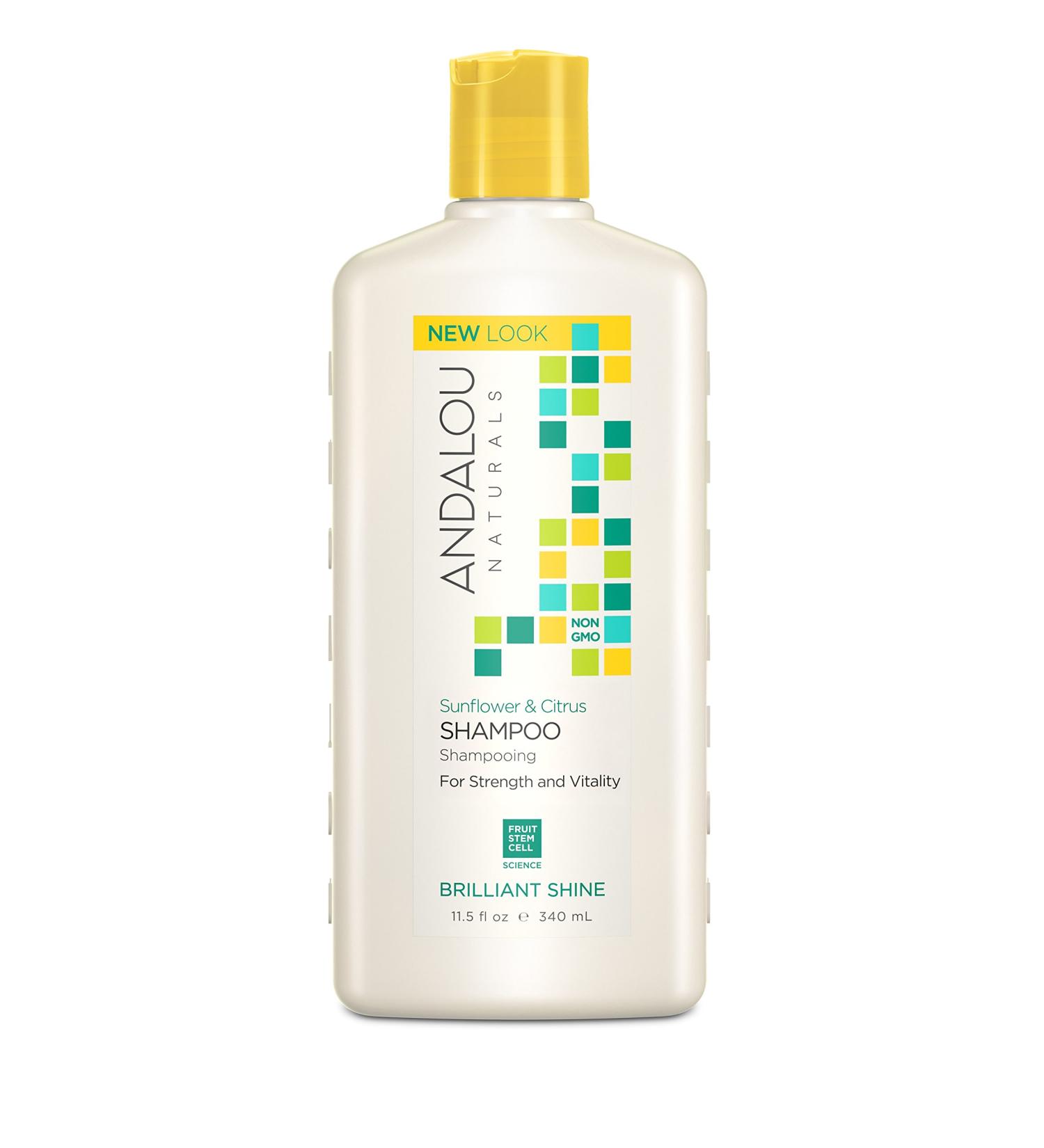 Andalou Naturals Brilliant Shine Shampoo - Strength & Vitality with Sunflower & Citrus 11.5 fl oz - Buy Online on GoSupps.com