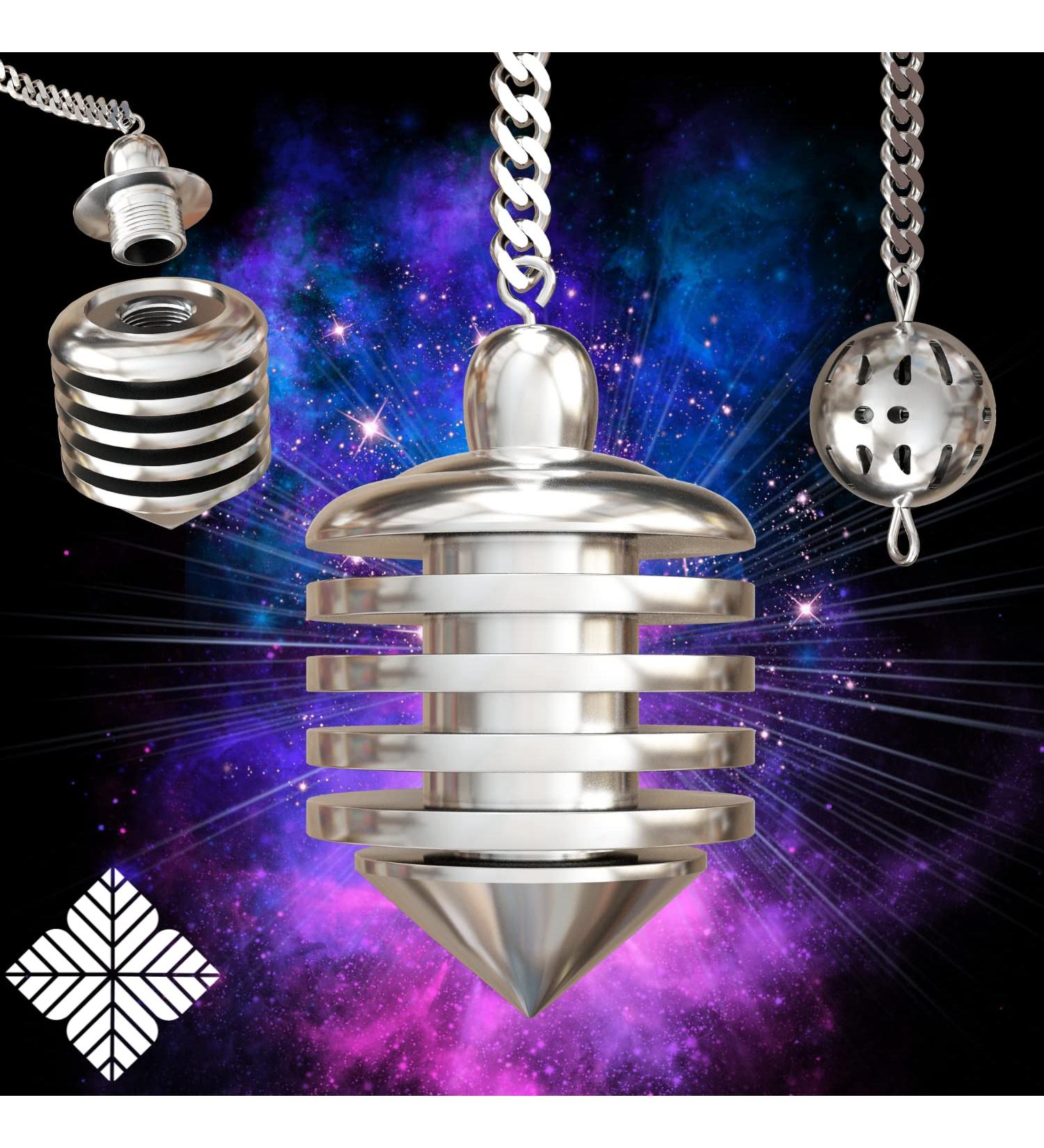 Buy Radiesthesia Pendulum ULTRA-SENSORIELL - Silver-Plated Brass Esoteric Oracle Pendulum for Accurate Readings | International Shipping - Buy Online on GoSupps.com