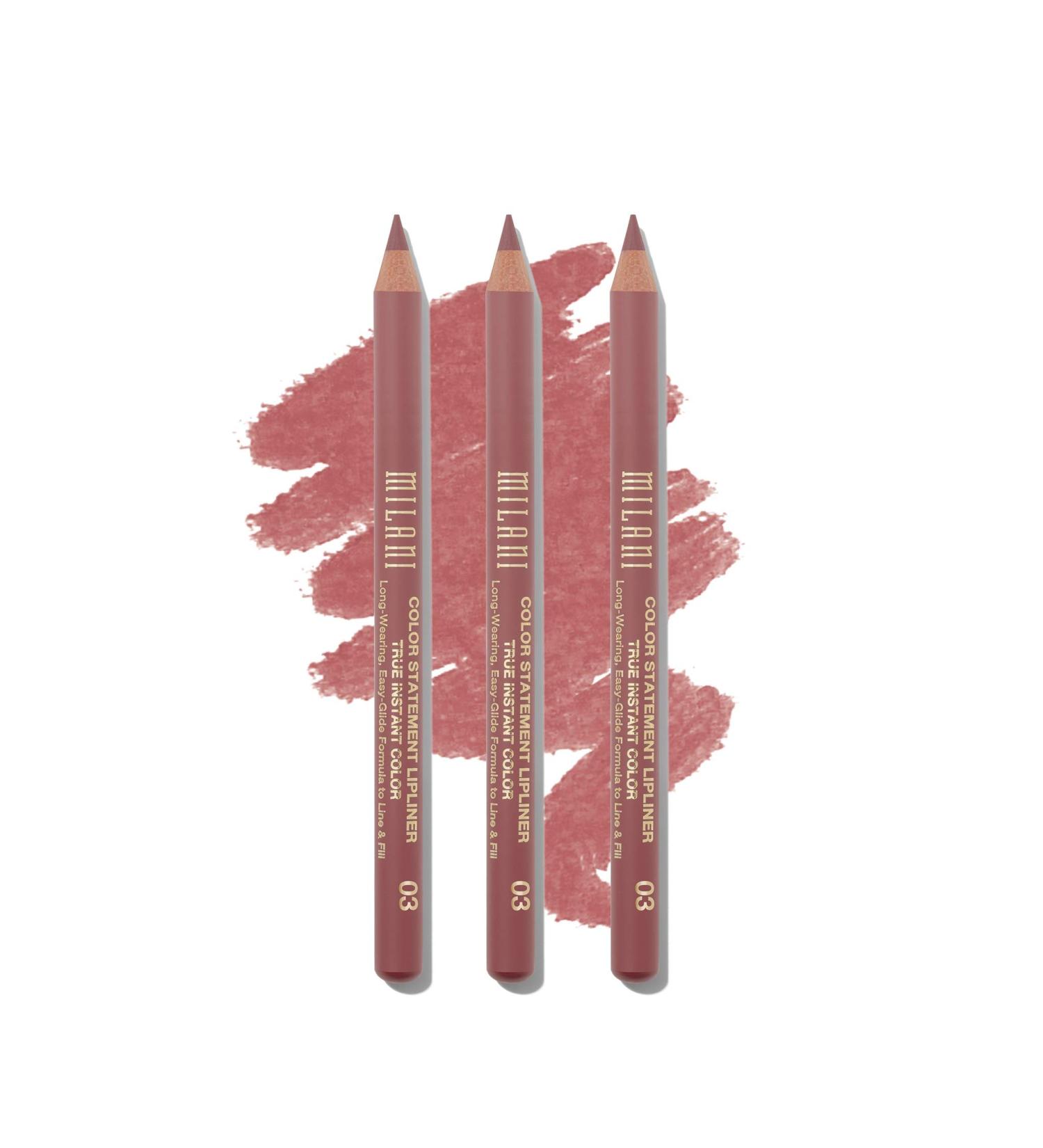 Milani Color Statement Lipliner - Nude (0.04 Ounce) - 3 Pack of Cruelty Free Lip Liners - Buy Online on GoSupps.com