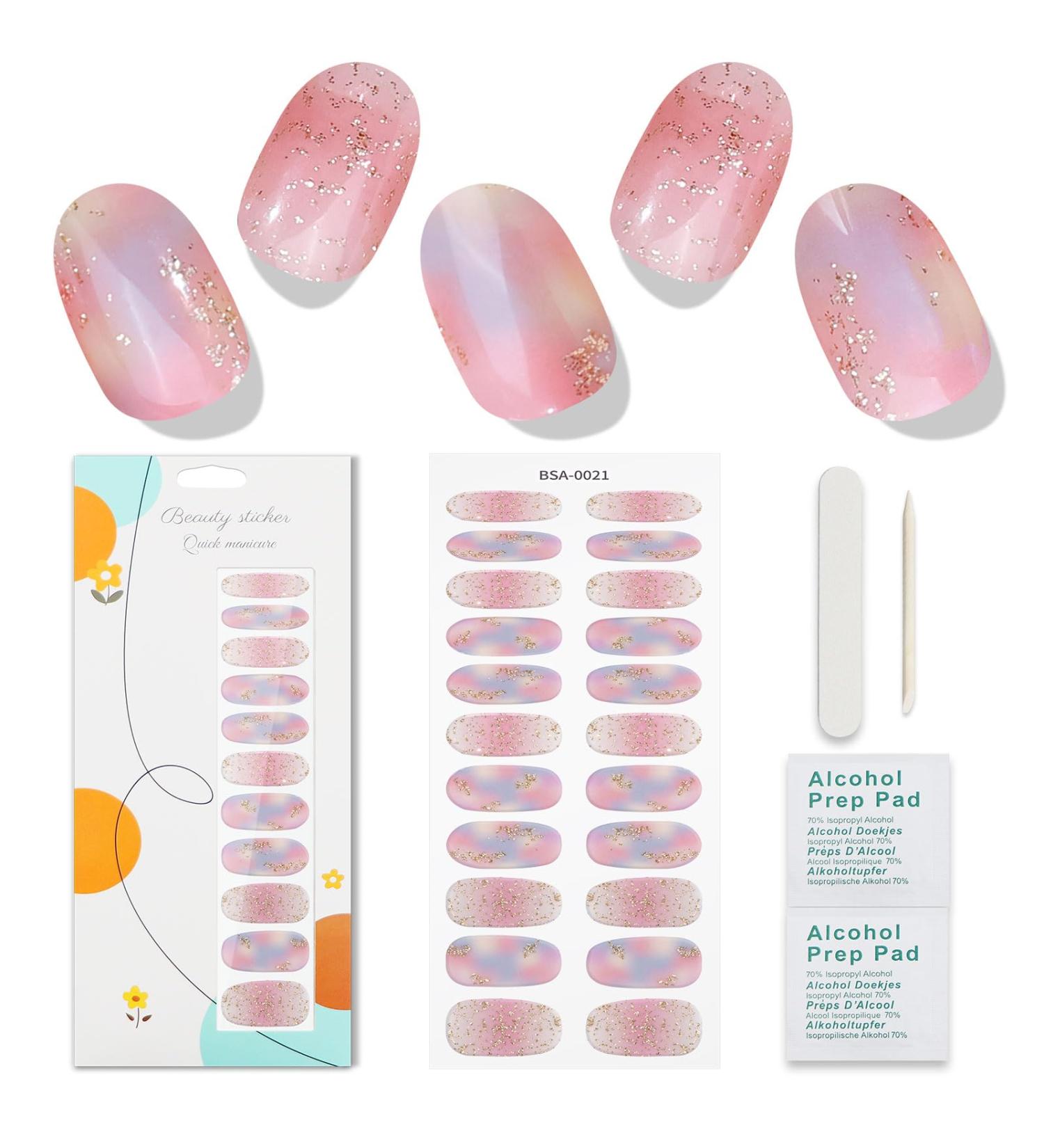 JMEOWIO Nail Foil Glitter Gel - Self-Adhesive Nail Stickers & Colorful Nail Design Accessories - Shop Now! - Buy Online on GoSupps.com