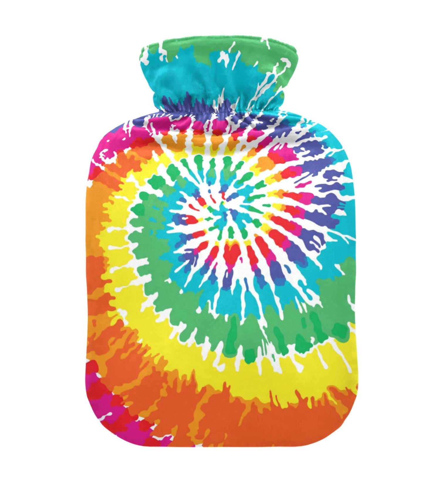 Batik Hot Water Bottle with Cover | 1L Heat Bottle for Pain Relief | Warm Water Bed Warmer for Headache & Back Pain - Buy Online on GoSupps.com