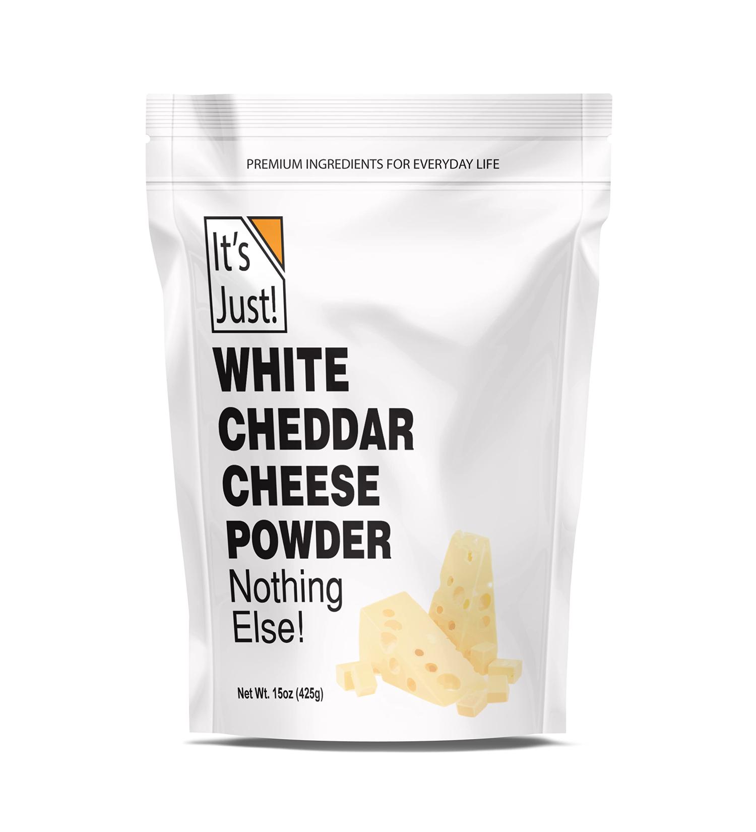 White Cheddar Cheese Powder 15oz - Traditional Sharp Flavor - Made in USA - Buy Online on GoSupps.com