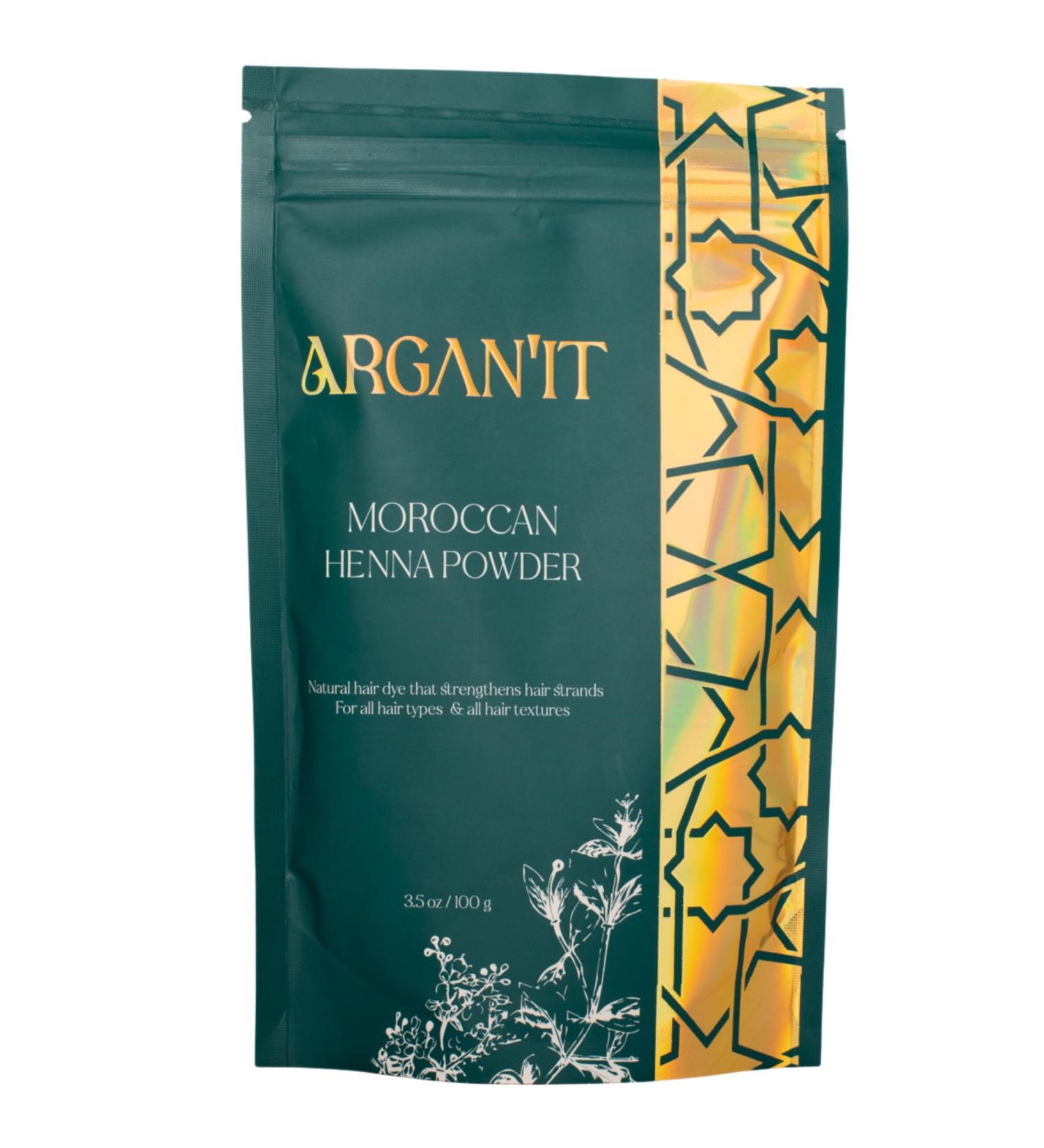 Buy 100% Pure Premium Moroccan Henna Powder 3.5oz - Natural Hair Dye | Lawsonia inermis - Fast International Shipping - Buy Online on GoSupps.com