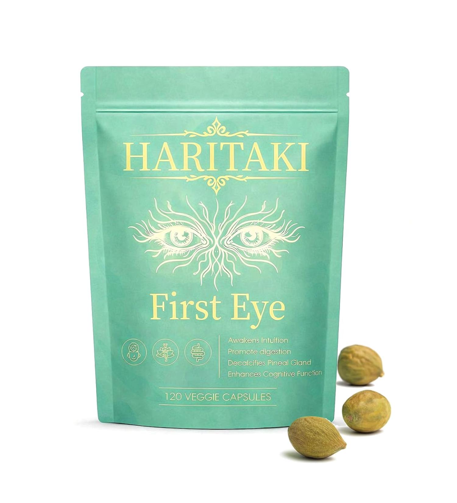 DoseOfQuiet Haritaki First Eye Capsules Pure Terminalia Chebula Extract for Mental Clarity Awaken Intuition Inner Balance Energy & Digestive Support (1) - Buy Online on GoSupps.com