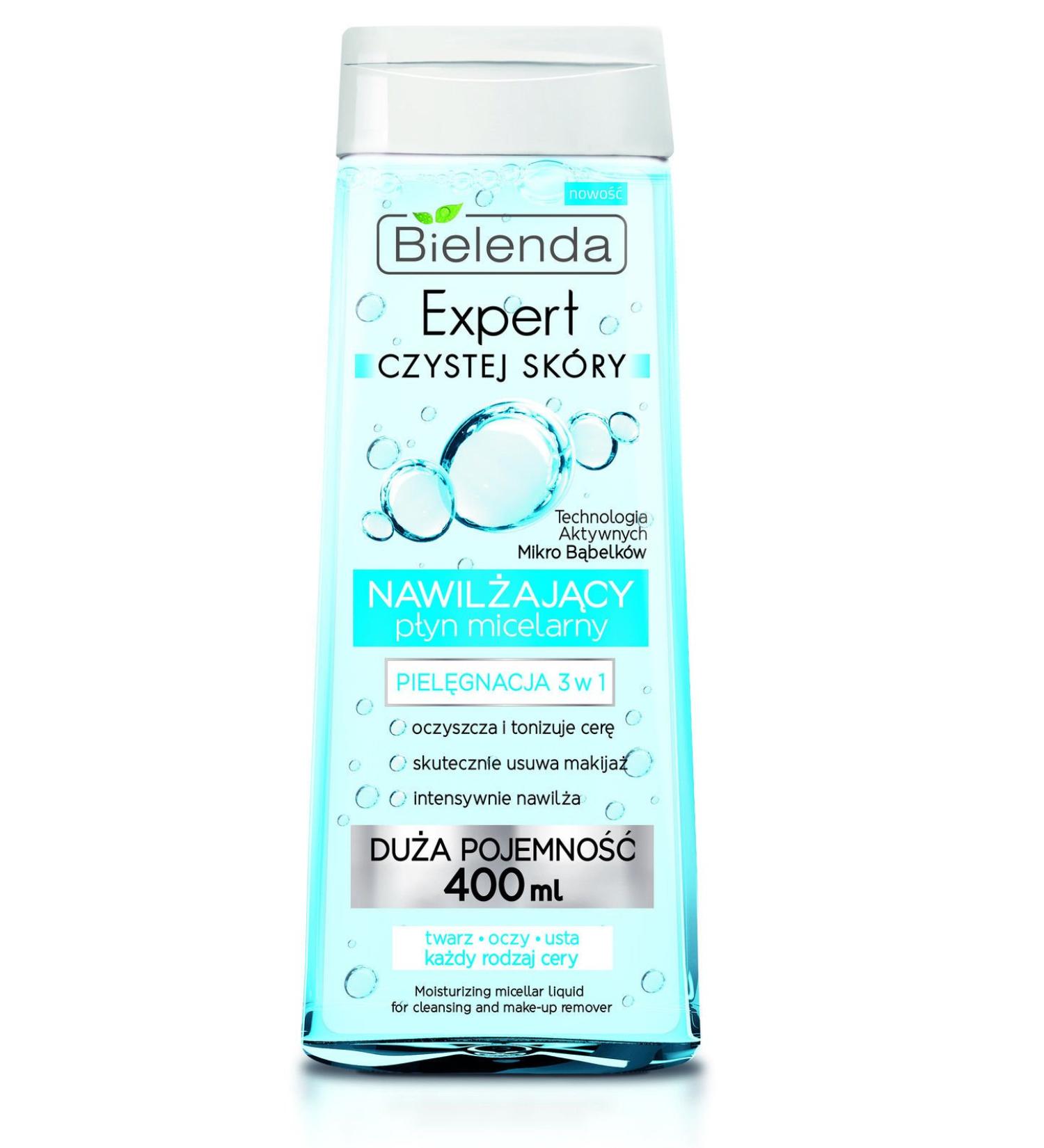 BIELENDA EXPERT moisturizing micellar make-up remover 3in1 400ML