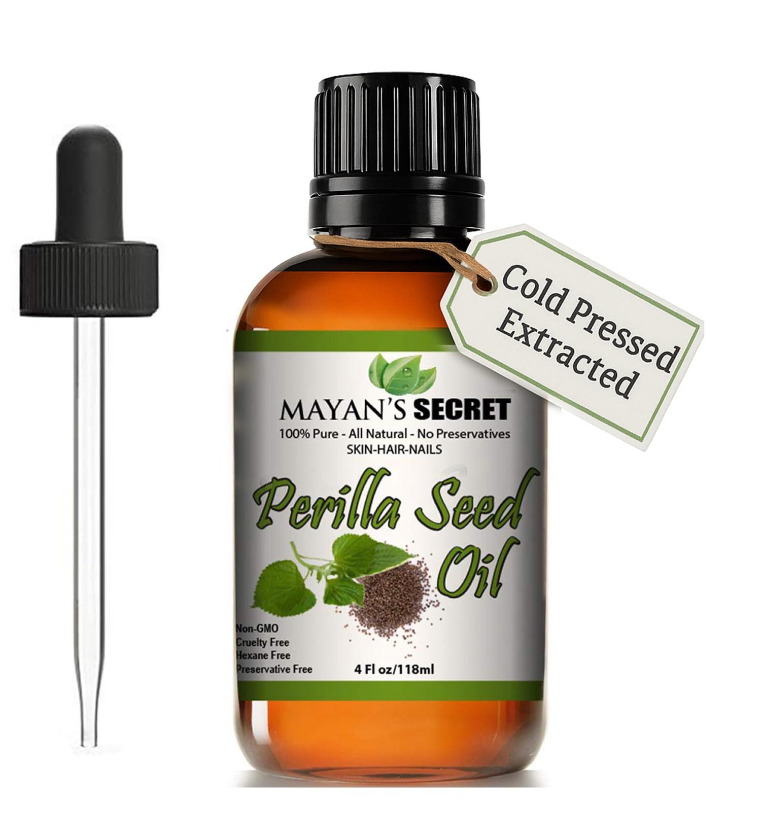 Perilla Seed Oil Omega-3 Essential Fatty Acid and Alpha-linolenic Acid for Skin Perilla 4 Fl Oz (Pack of 1) - Buy Online on GoSupps.com