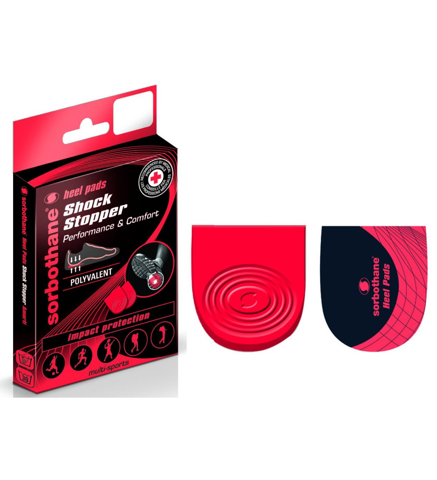 Sorbothane Heel Pad Insole S Red - Ultimate Comfort and Support | [Your Brand Name] - Buy Online on GoSupps.com