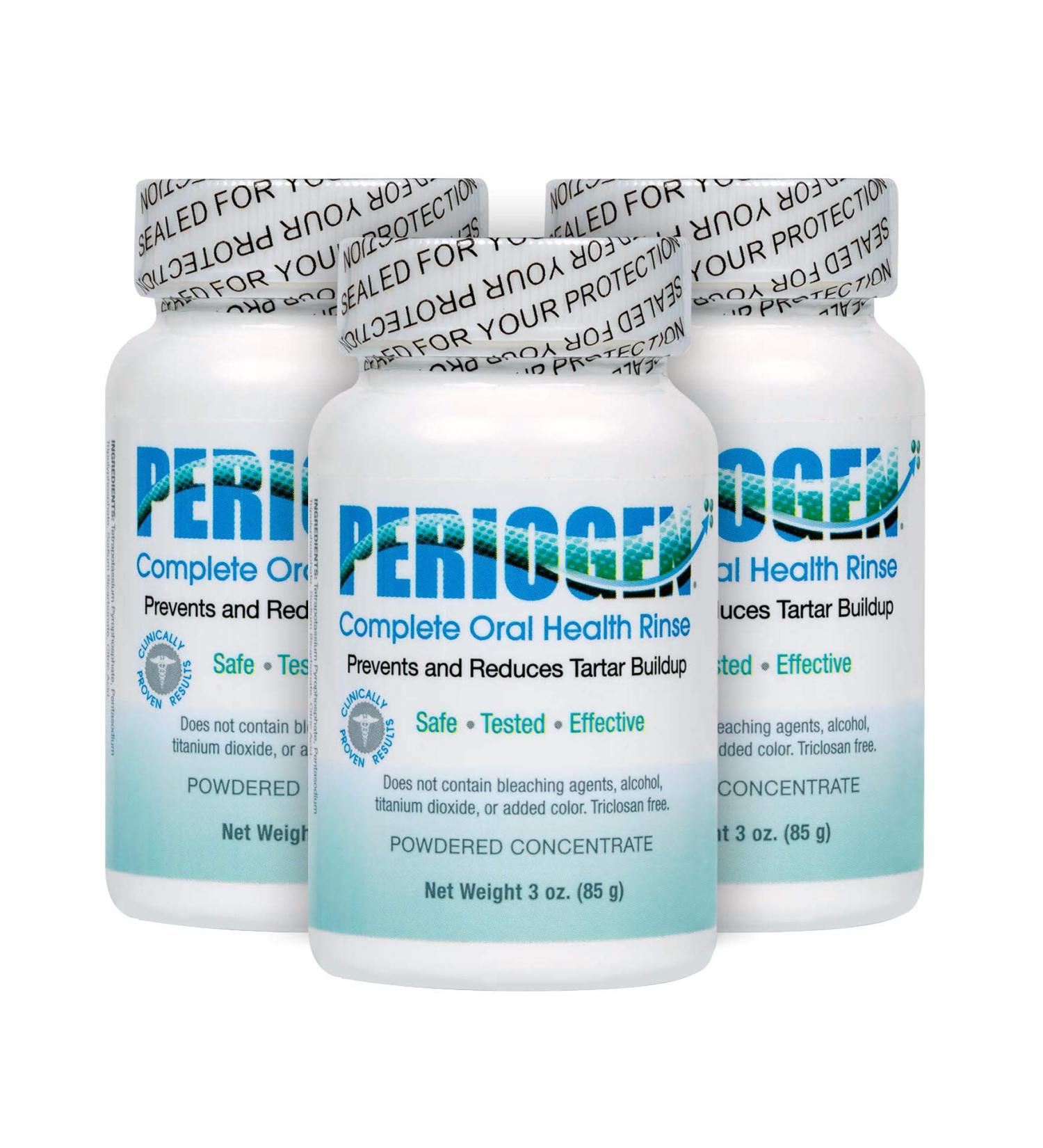Periogen Complete Oral Health Rinse (3-Pack) - Improve Gum Health and Prevent Tartar Build-Up - Buy Online on GoSupps.com